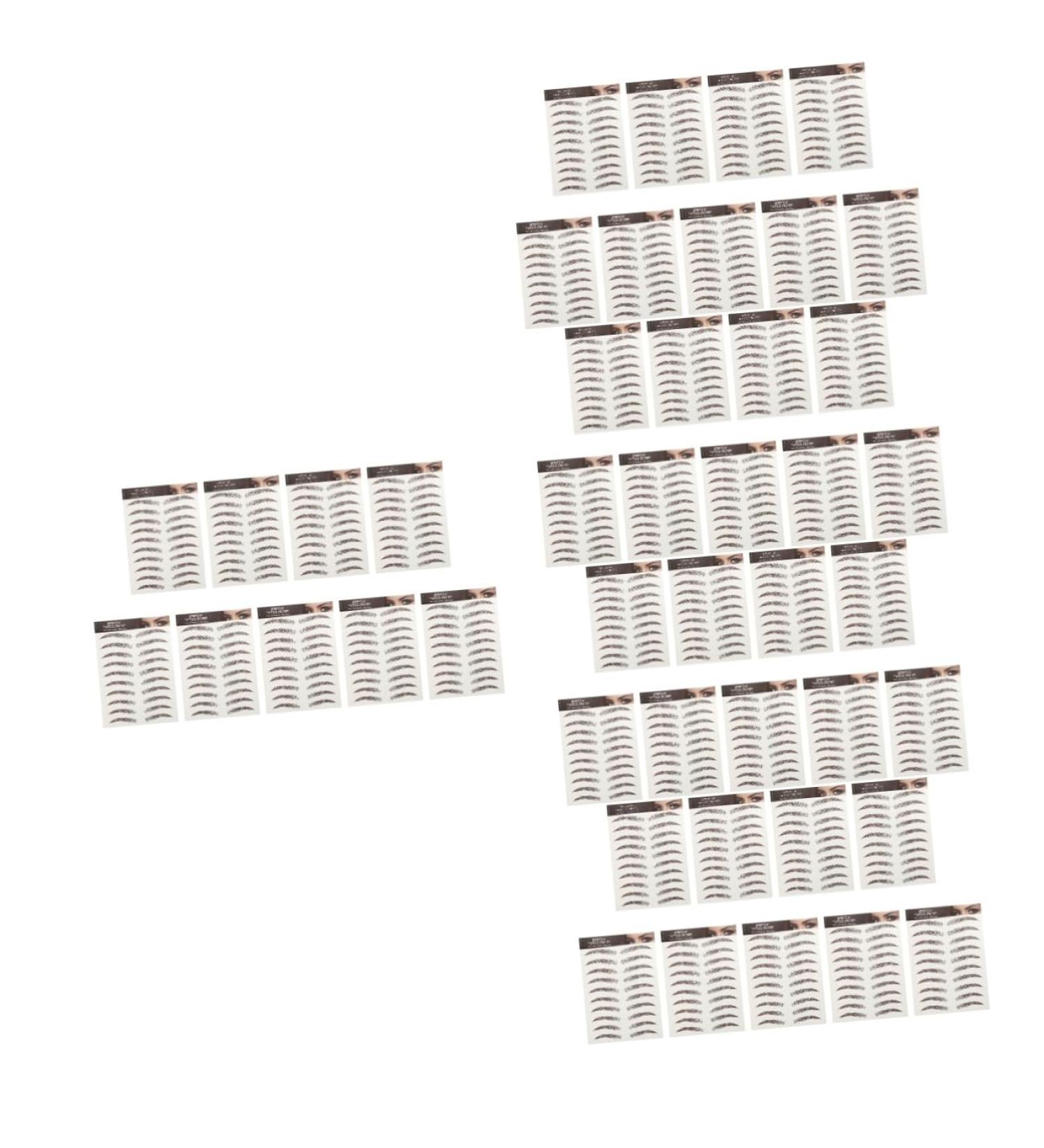 Beavorty 45 Sheets Waterproof Eyebrow Stickers Temporary Brow Tattoos Eyebrow Transfer Stickers 6d Template - Buy Online on GoSupps.com