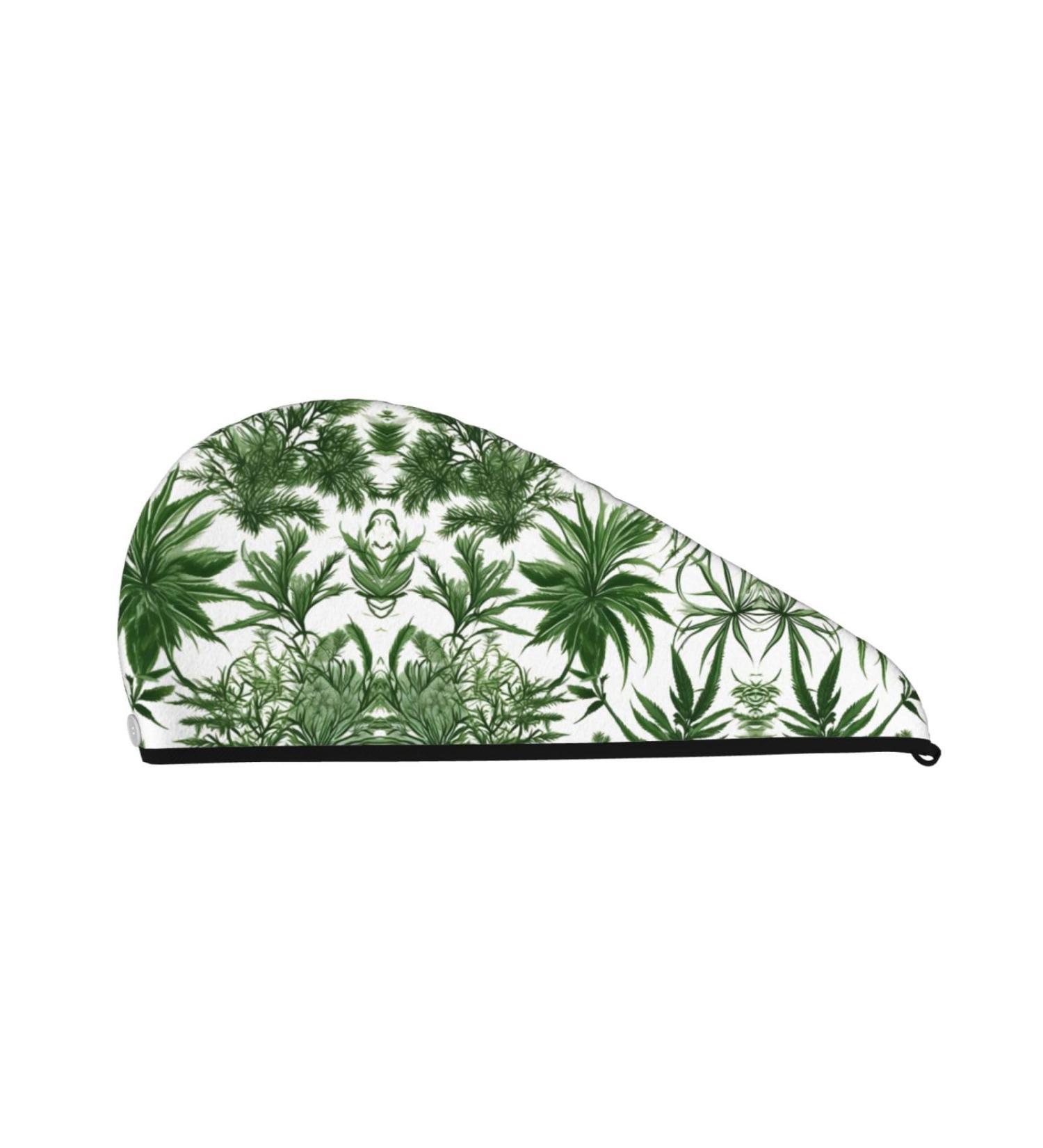 Flowering Herbs Coral Velvet Dry Hair Cap Ideal for Home Travel Pool Parties & More - Buy Online on GoSupps.com