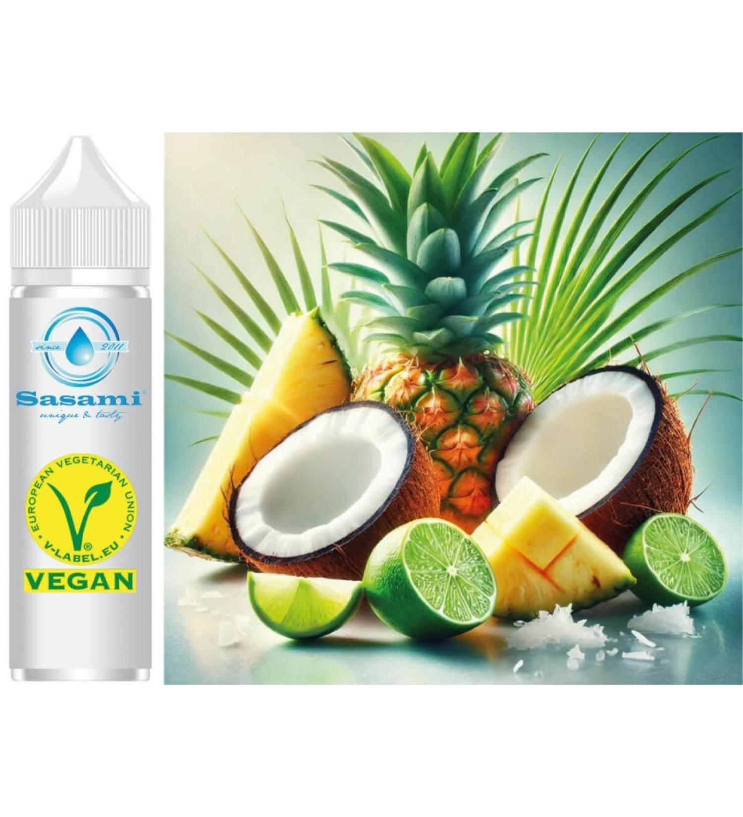 Tropical Lumina Pineapple Coconut Lime Vegan Flavour Concentrate Sasami 10 ml