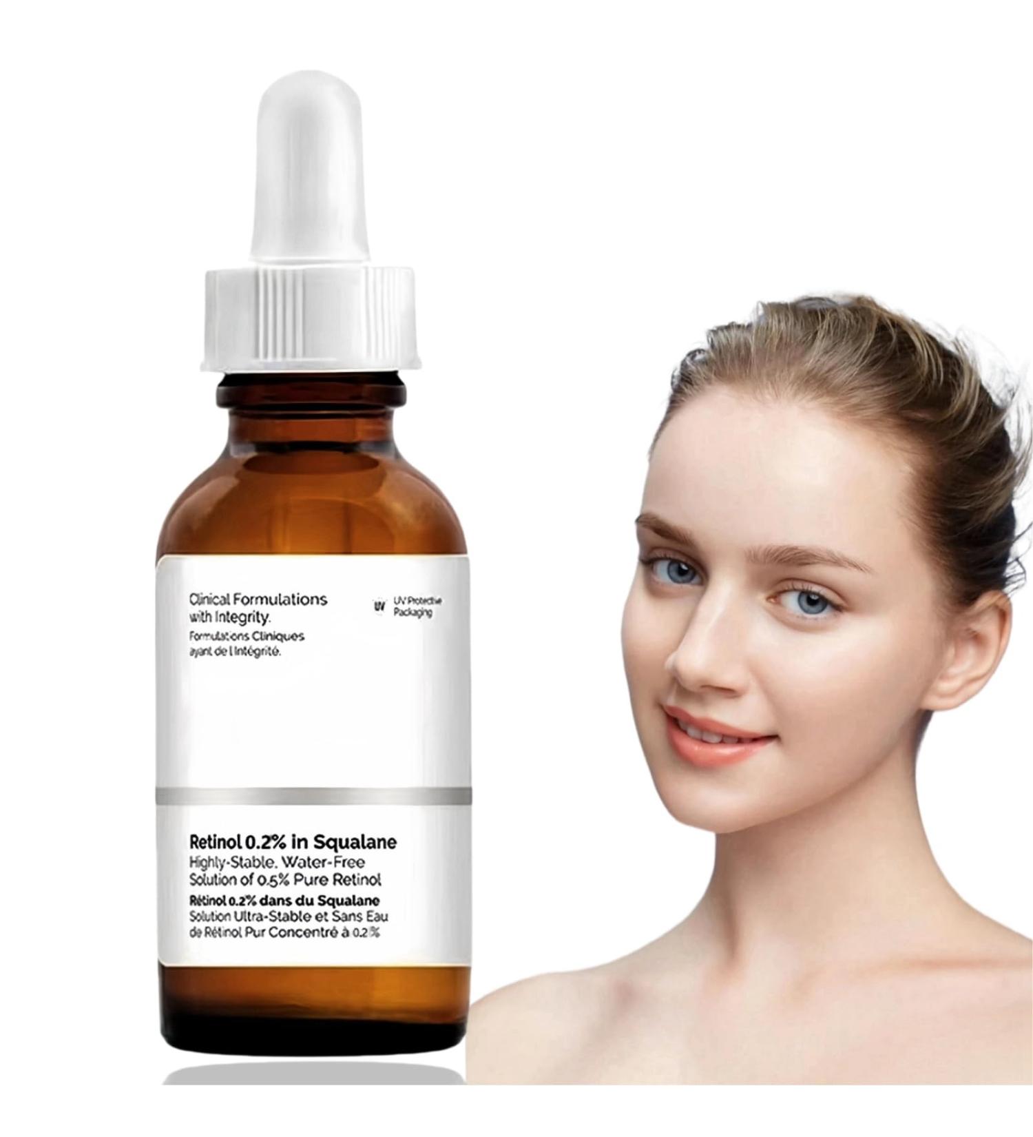 Retinol Serum for Face Retinol 0.2% in Squalane Retinol Serum High Strength Skincare Face Serum for Women Anti Aging Serum for Women Face Face Serum for Women Anti Wrinkle Face Serum Hydrating Serum - Buy Online on GoSupps.com