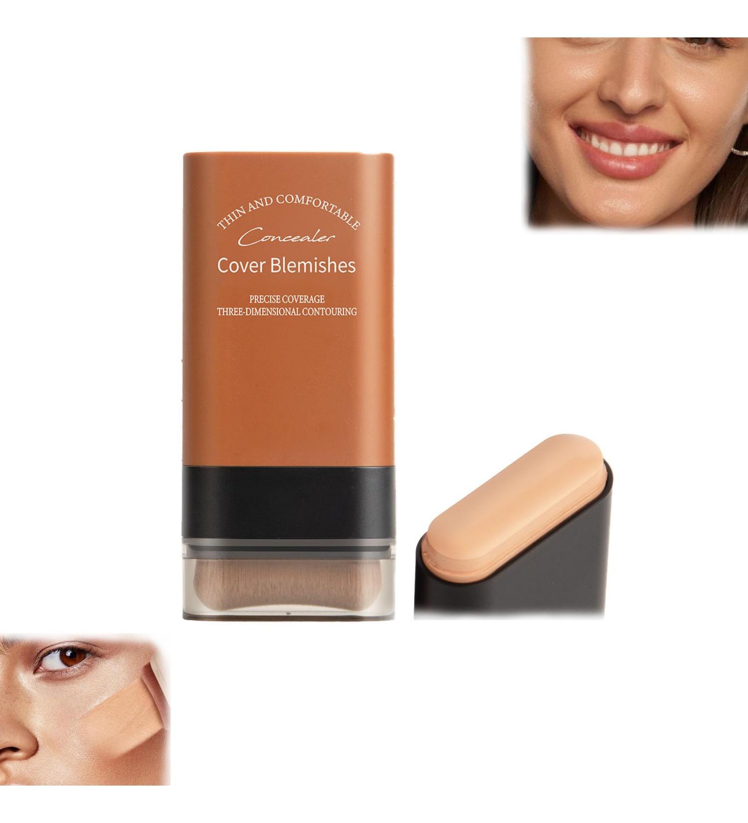 Cooklesa Hydrating Lightweight Foundation Stick with Brush Korea Eraser Foundation Stick Multi-use Foundation Stick Makeup Lightweight Foundation Stick Full Coverage.Thin and Comfortable Cover (#03) - Buy Online on GoSupps.com