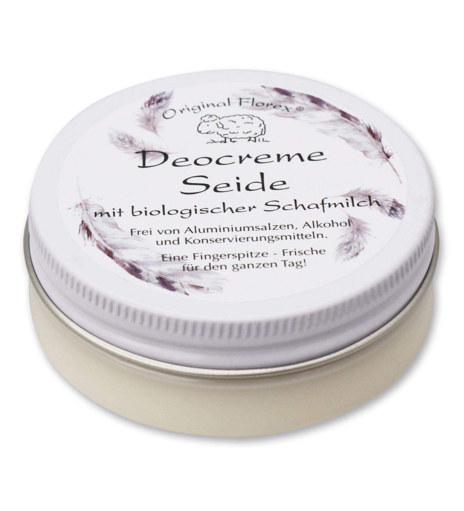 Florex Florex Deocreme - Silk - with organic sheep's milk free from aluminum salts and alcohol preservatives 40 g