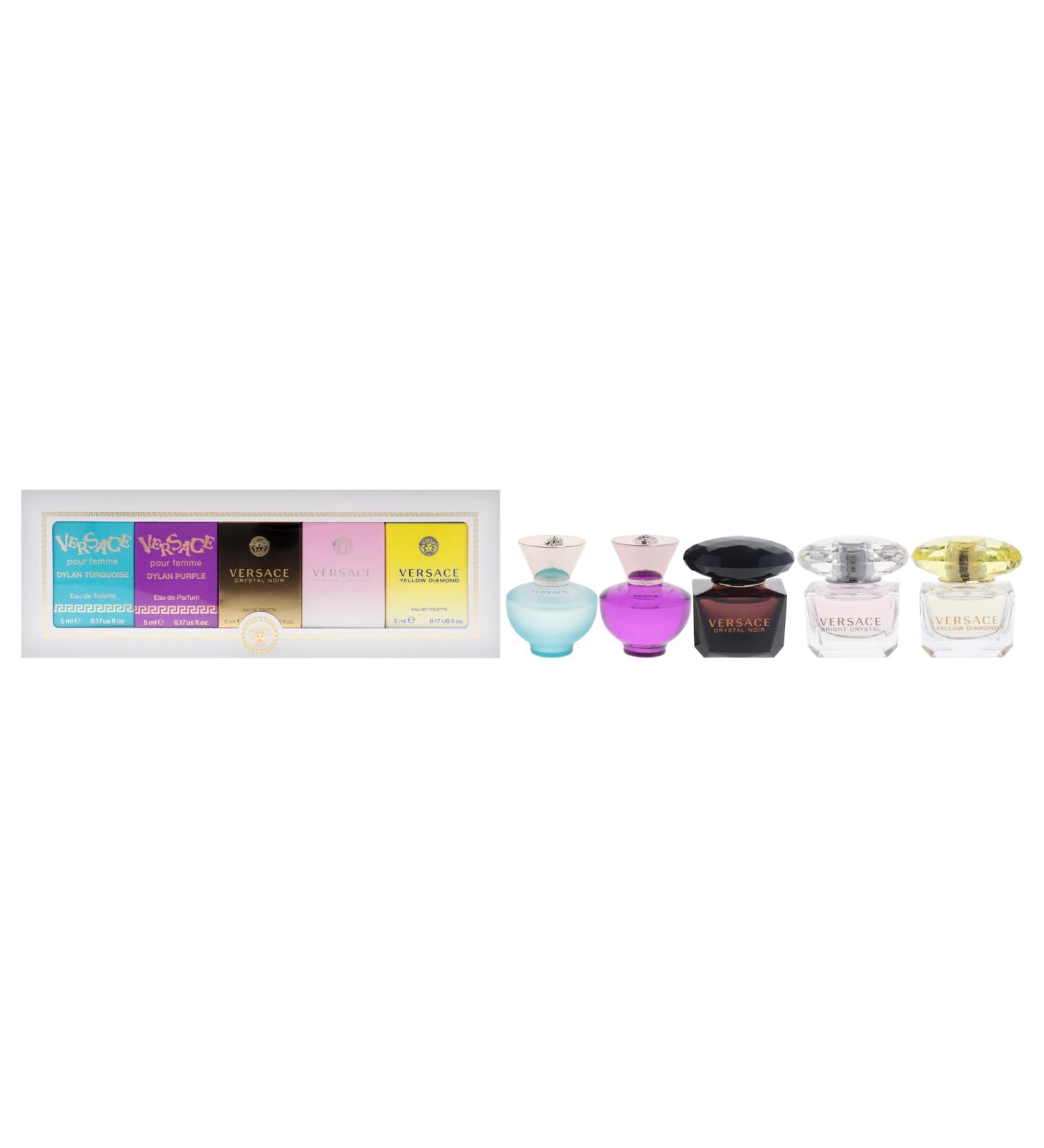 Versace Miniatures Collection for Women - 5 Pc Fragrance Gift Set | Iconic Luxury Perfumes | Travel-Friendly & Perfect for Gifting - Buy Online on GoSupps.com