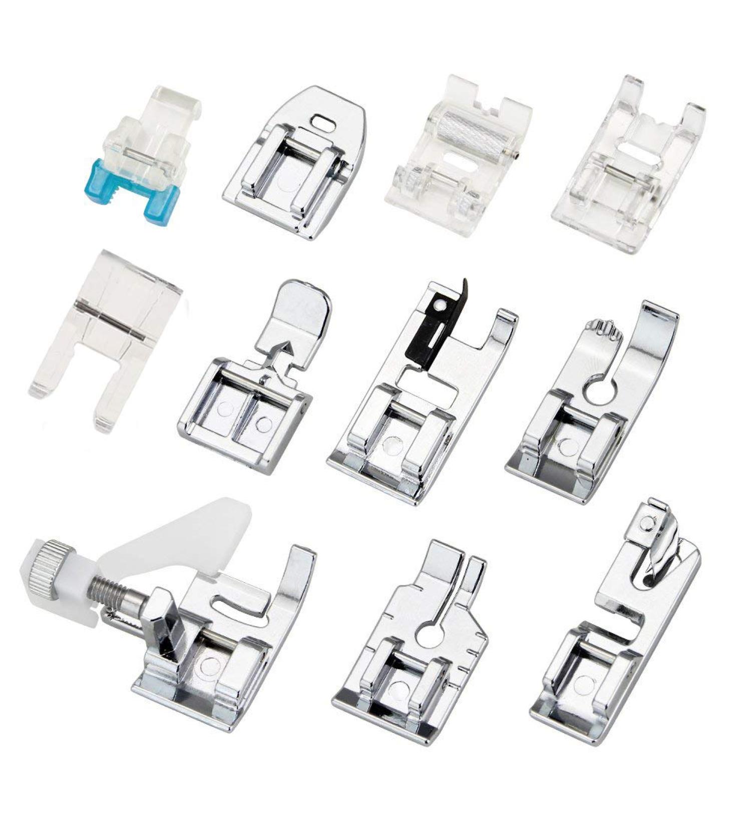 11Pcs Presser Feet Sewing Machine Kit - Household DIY Spare Parts for Brother Singer Janome Toyota - Buy Online on GoSupps.com