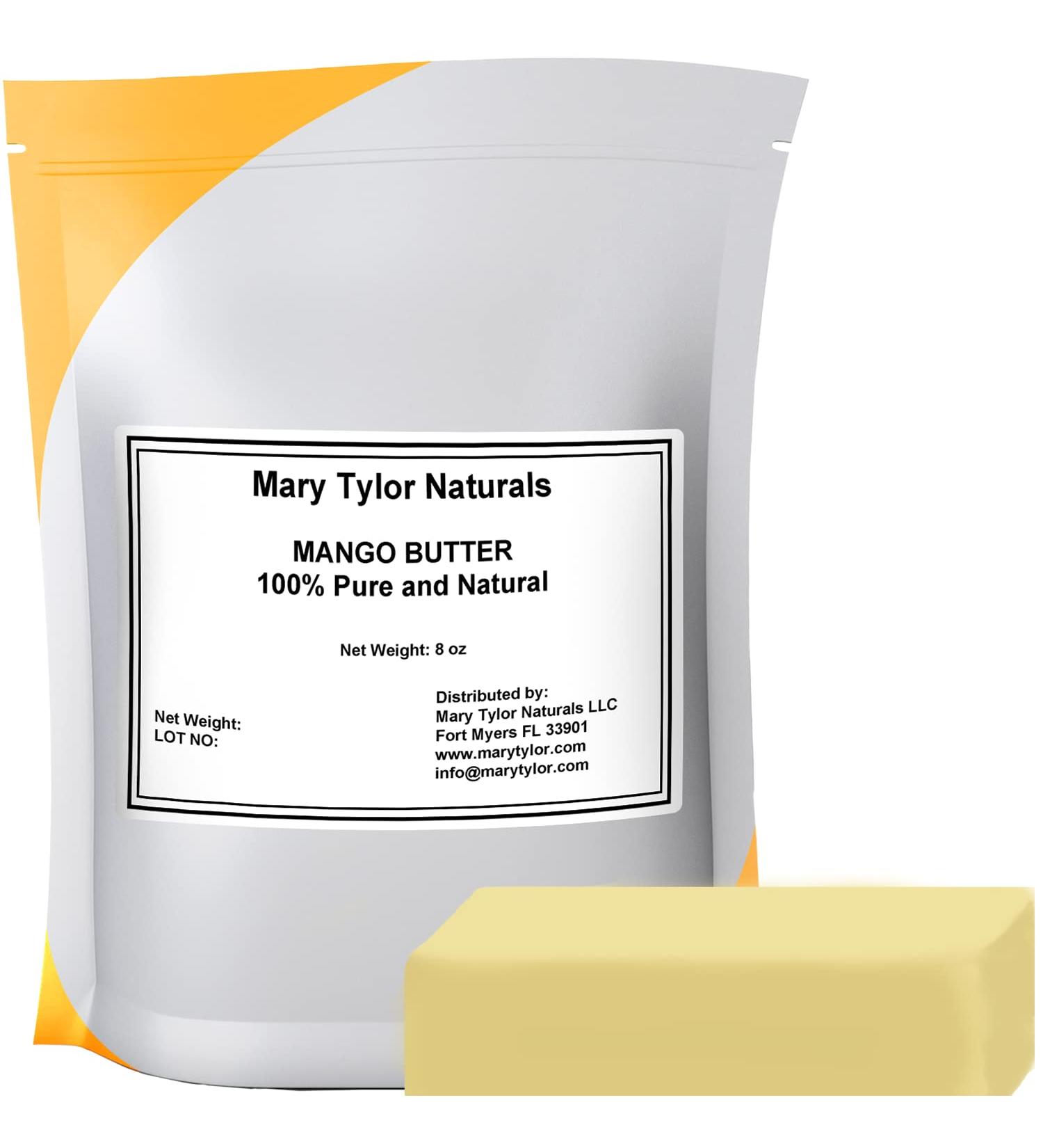 Mango Butter 8 oz - Cold Pressed, Unrefined, Raw, Pure - Skin Nourishment & Moisturizing for Hair and Skin by Mary Tylor Naturals - Buy Online on GoSupps.com