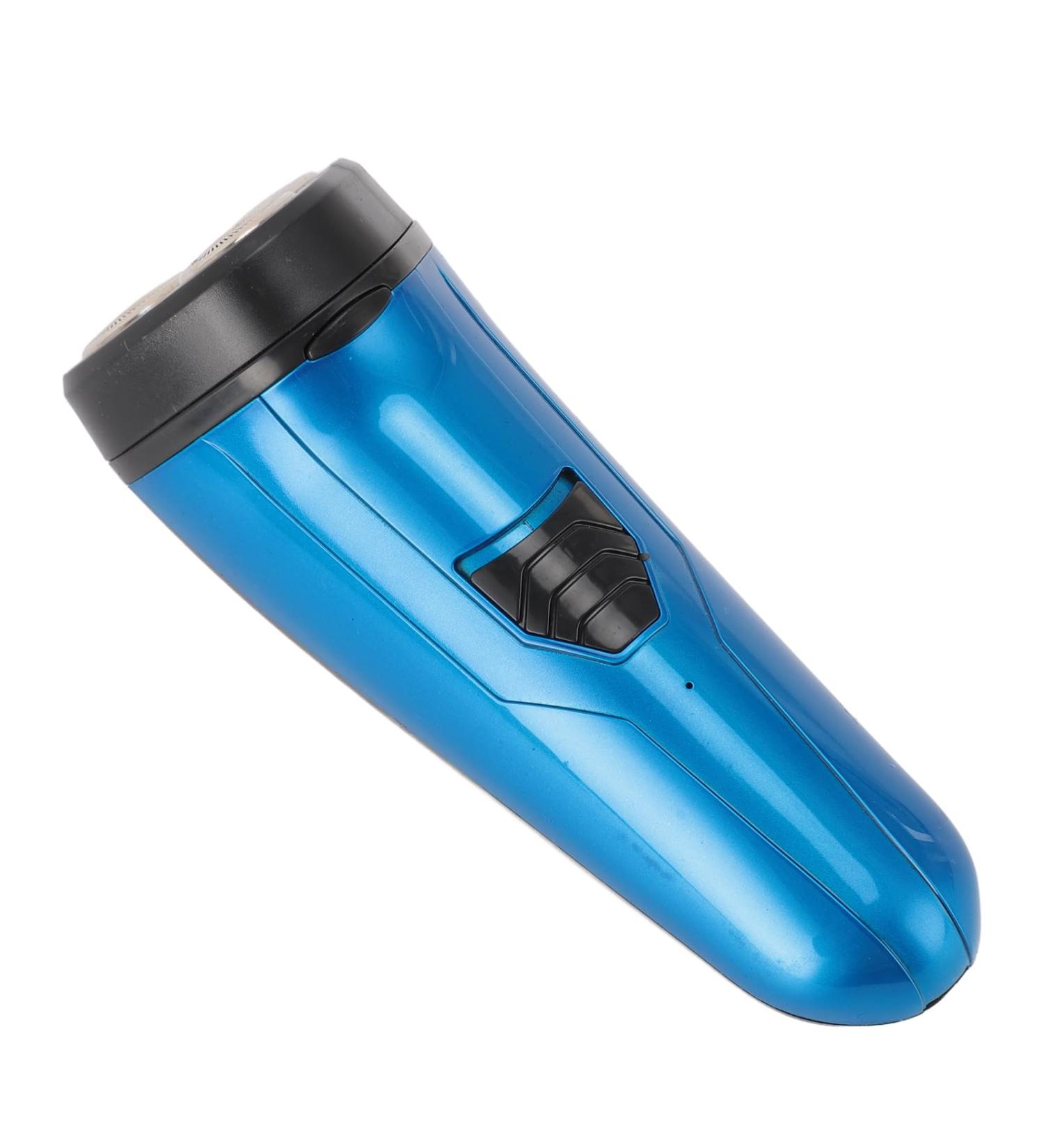 Beard Trimmer Rechargeable Electric Beard Trimmer 3 Multifunctional Floating Heads for Travel (Blue) - Buy Online on GoSupps.com