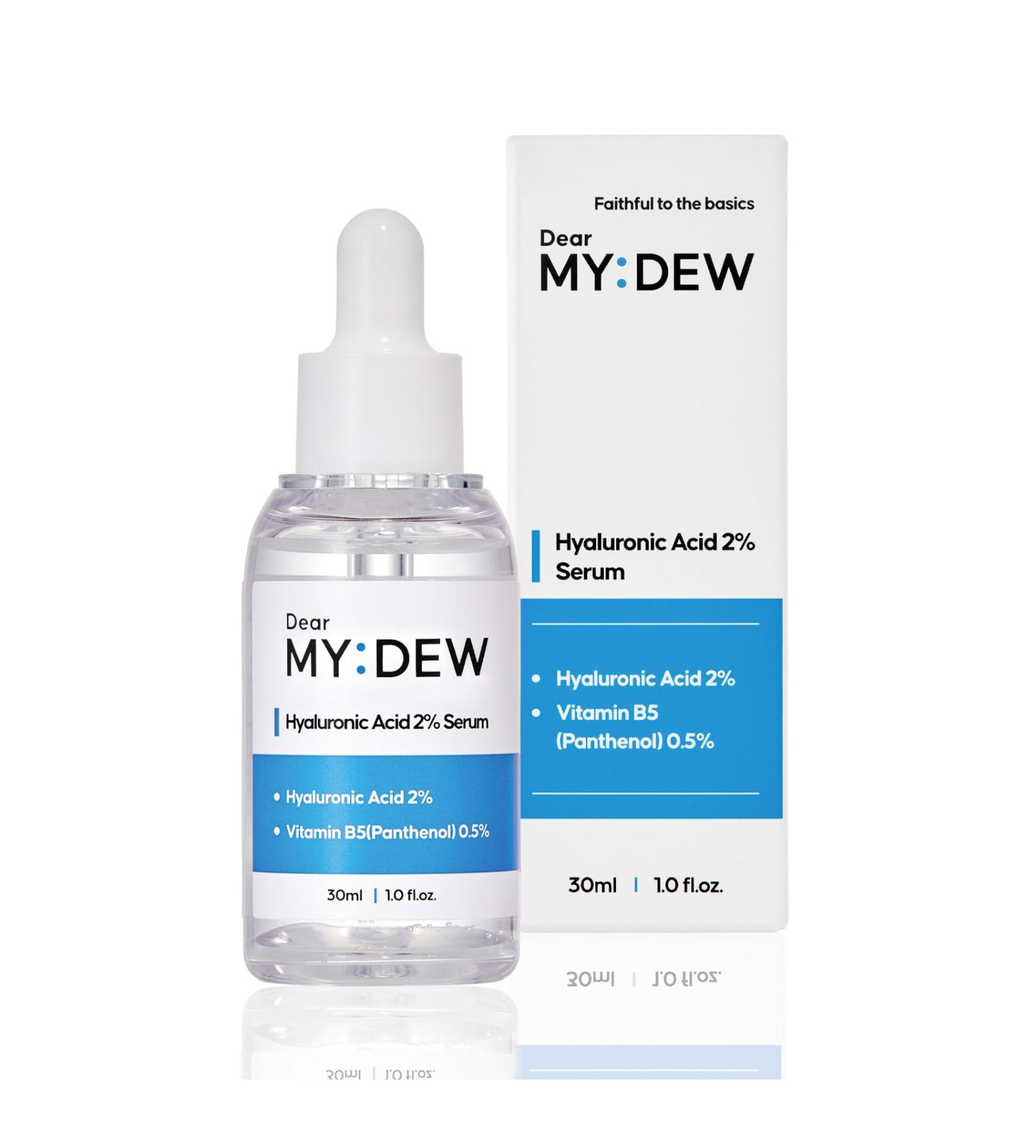 2% Hyaluronic Acid Serum with Vitamin B5 - Intense Hydrating & Anti-Aging Face Serum | Korean Skincare | Fast Absorbing | 1 Fl Oz - Buy Online on GoSupps.com