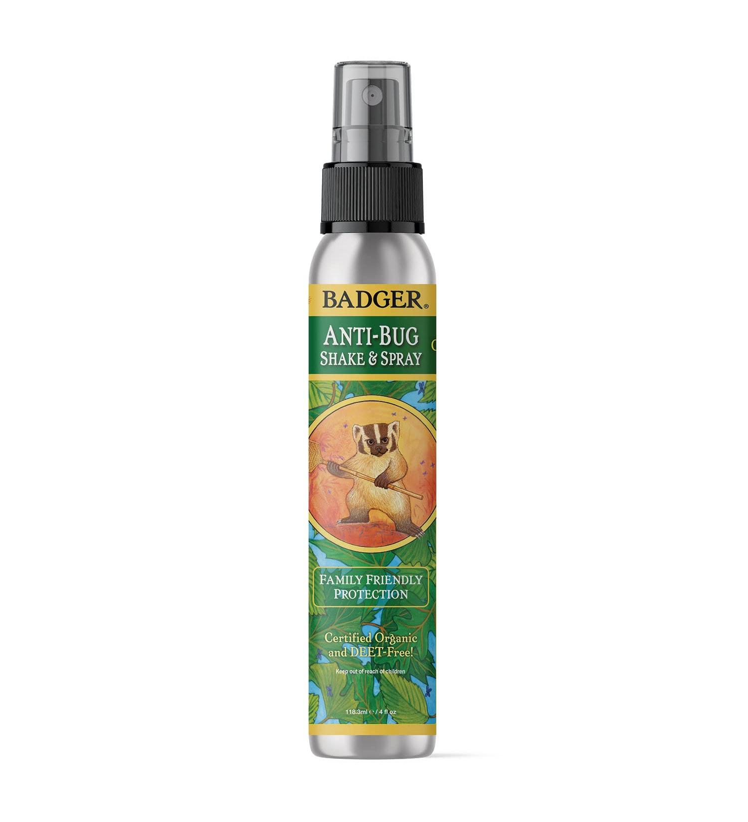 Badger Anti-Bug Shake & Spray - 4 fl oz Natural Insect Repellent - Buy Online on GoSupps.com