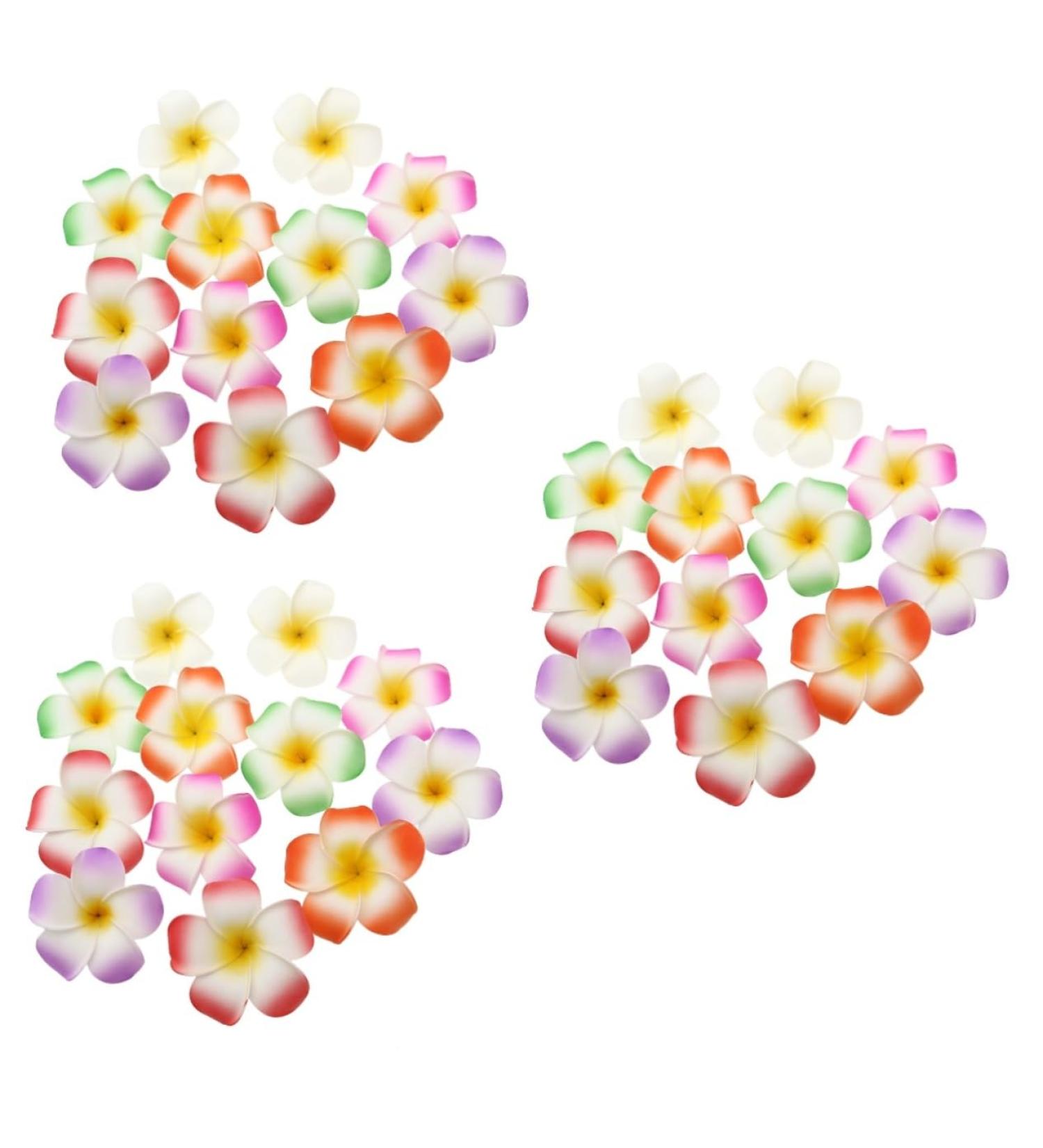 LALAFINA 36 Pieces Hair Barrettes for Women Hawaiian Flower Clips Hawaiian Flower Barrettes Plumeria Hair Clip Foam Hair Clip for Women Hawaiian Decorations Issue Card Travel Flowers - Buy Online on GoSupps.com