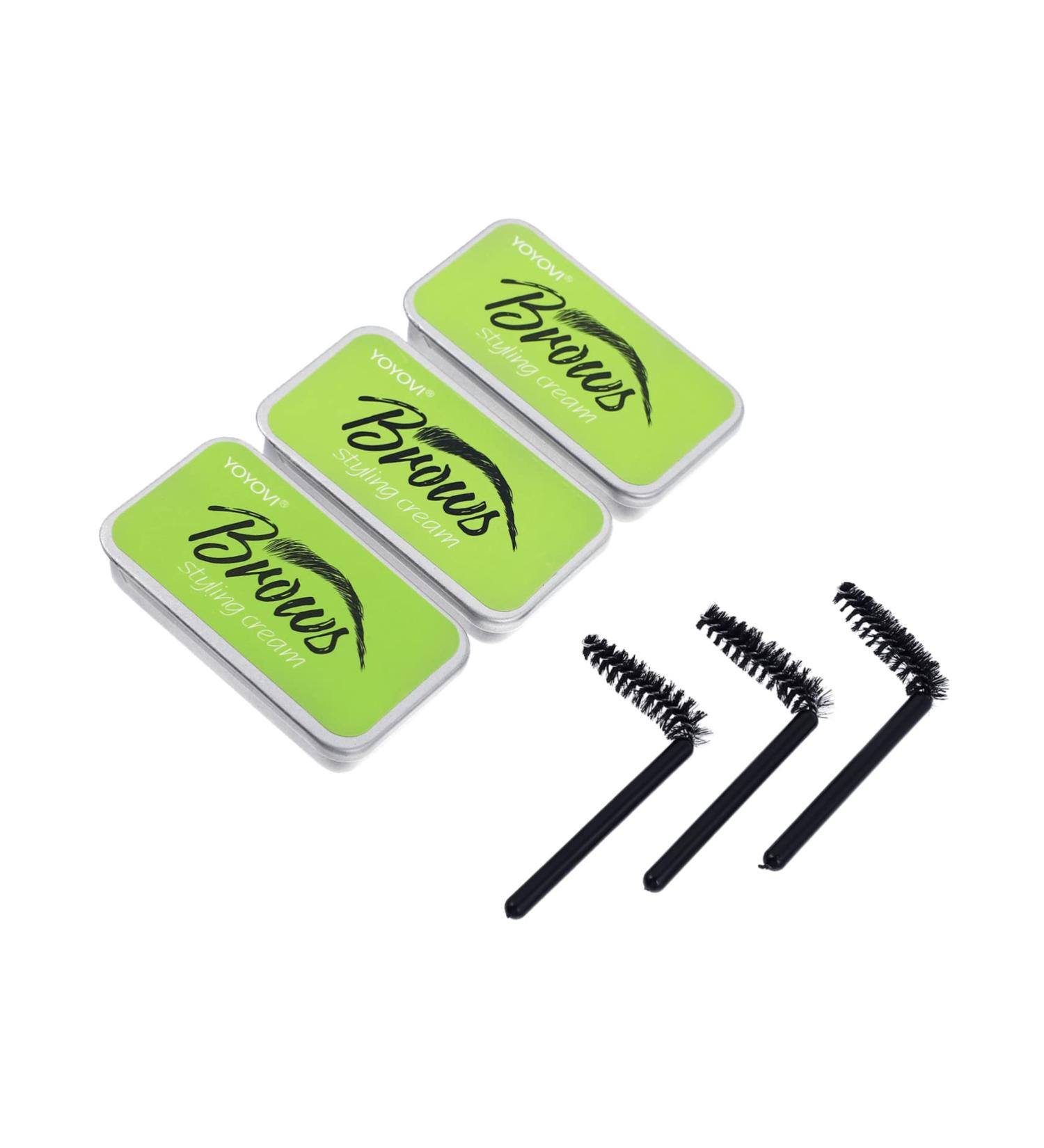 Beavorty 3 Sets natural mascara brow styling soap gelt eyebrow kit the brow glue makeup eyebrow soap - Buy Online on GoSupps.com