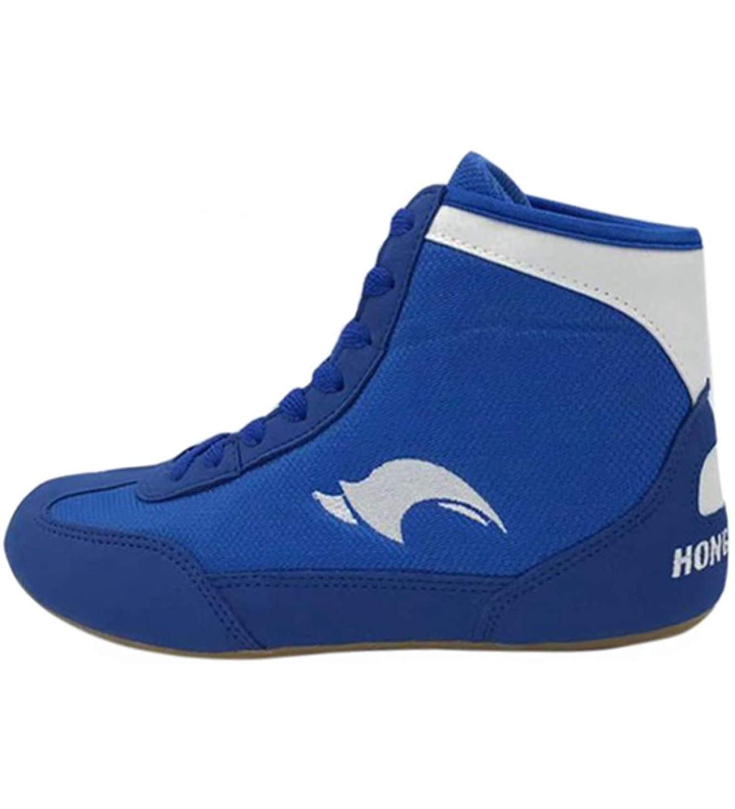 Day Key Low Top Wrestling Shoes for Men, Women and Youth, Big Kids 13 Women/10 Men Blue