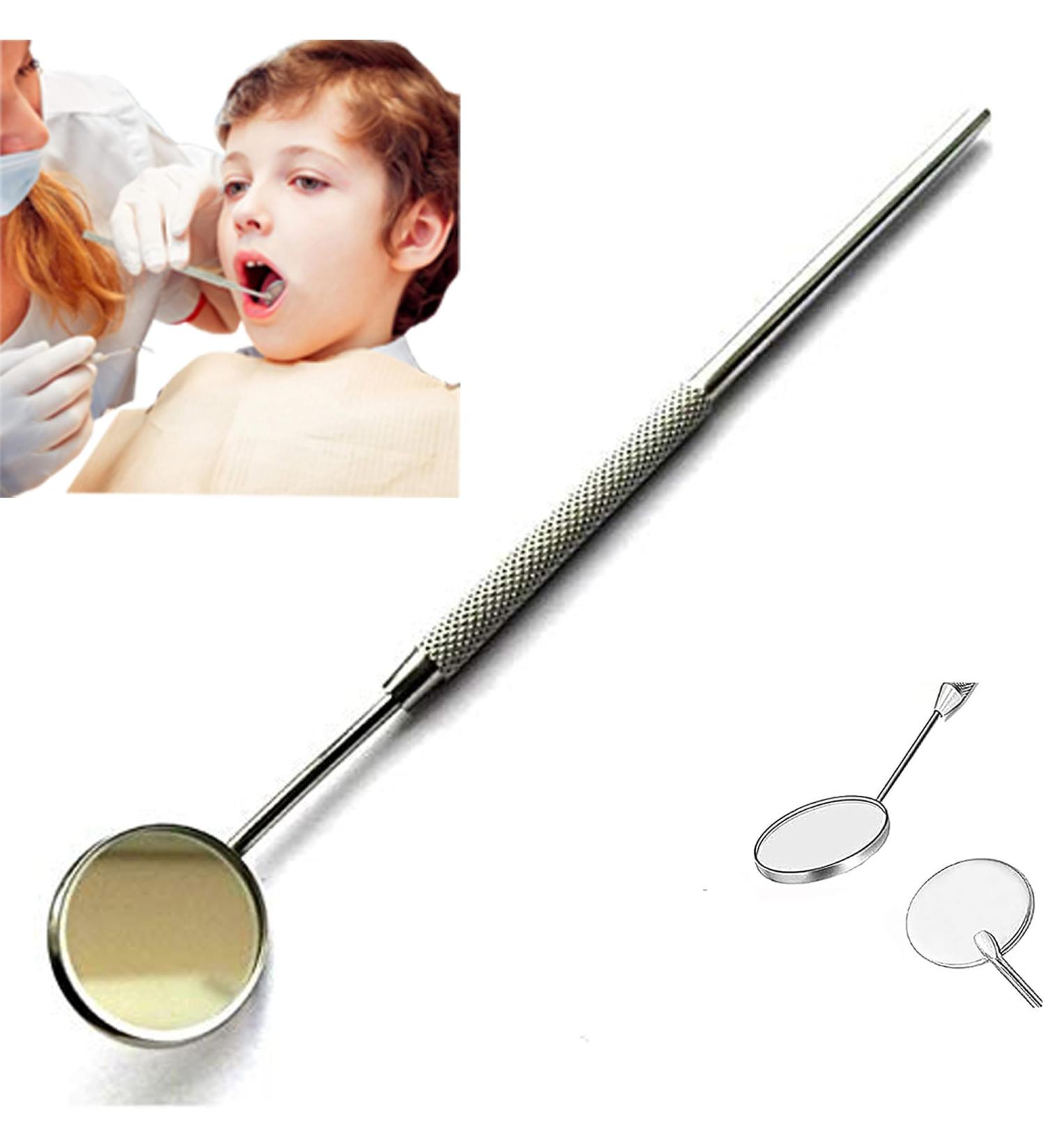 Aftren Dental Mouth Mirror - Curved Angle Inspection Tool for Oral Care & Eyelash Extensions | International Shipping - Buy Online on GoSupps.com