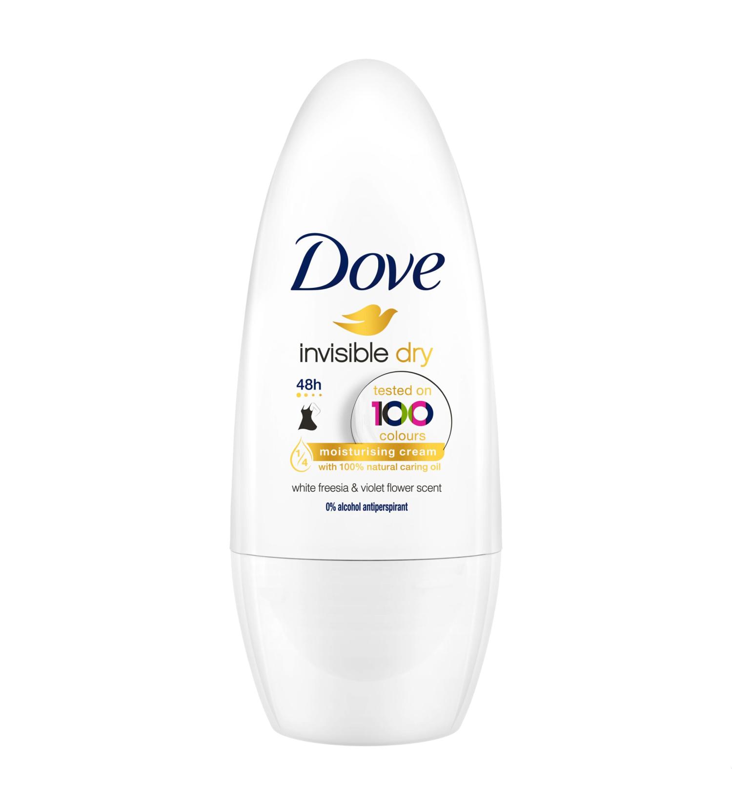 Dove Deodorant Invisible Dry Roll On 50ml - Long-Lasting Protection Worldwide Shipping - Buy Online on GoSupps.com