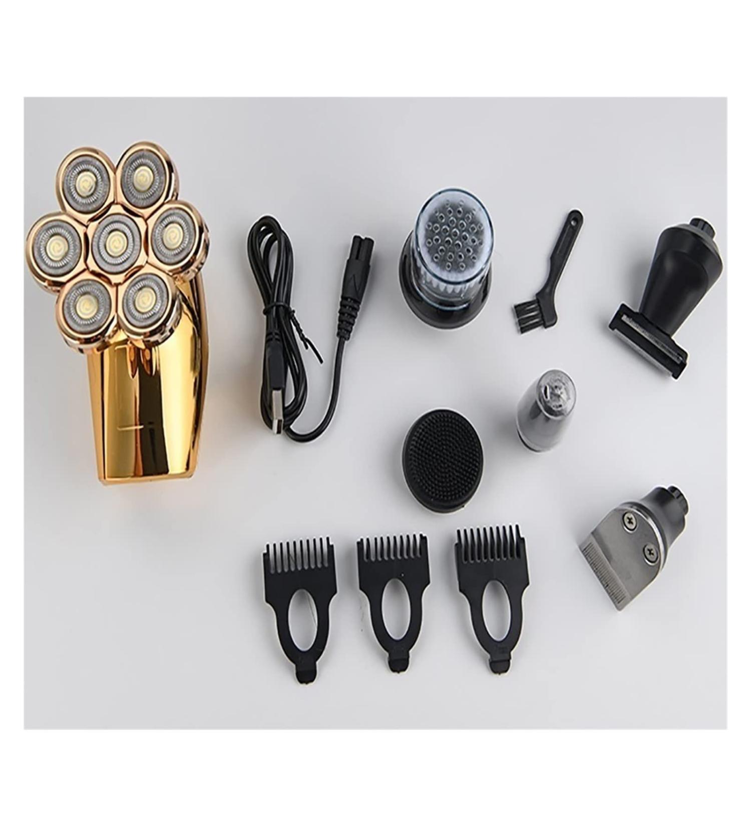 Buy 5-in-1 Electric Razor for Men - Washable Shaving Clipper & Floating 7 Head Shaver - USB Charging | International Shipping Available - Buy Online on GoSupps.com