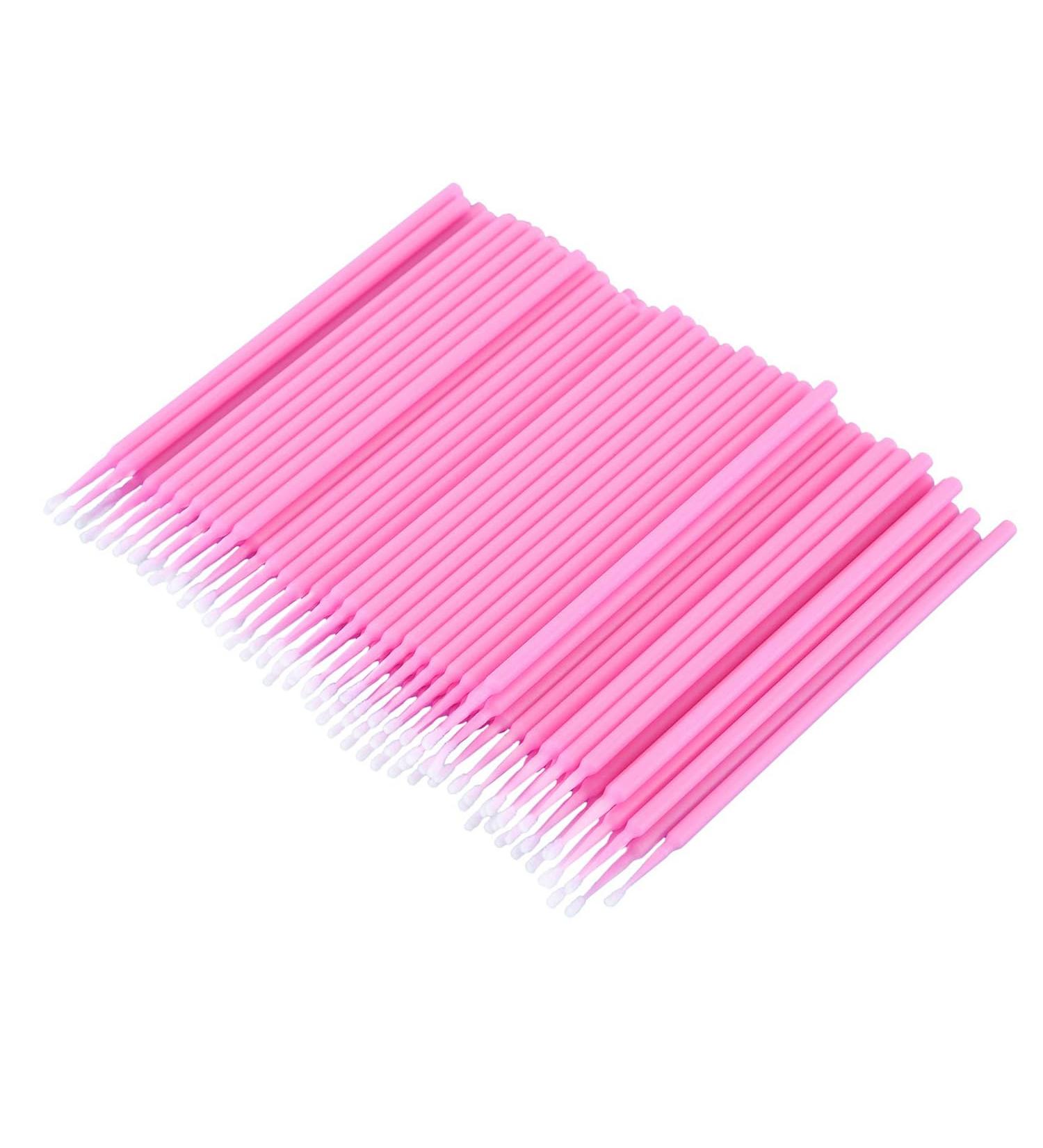 200 Pcs Pink Mascara Brushes & Eyelash Applicators - Perfect for Extensions & Makeup - Buy Online on GoSupps.com
