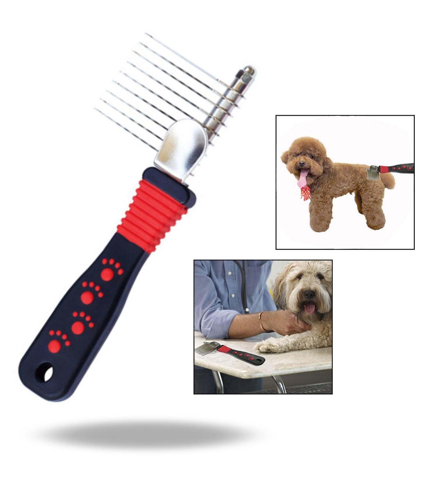 OFKPO Pet Dematting Comb - Detangling Tool for Dog Cat Grooming - Buy Online on GoSupps.com