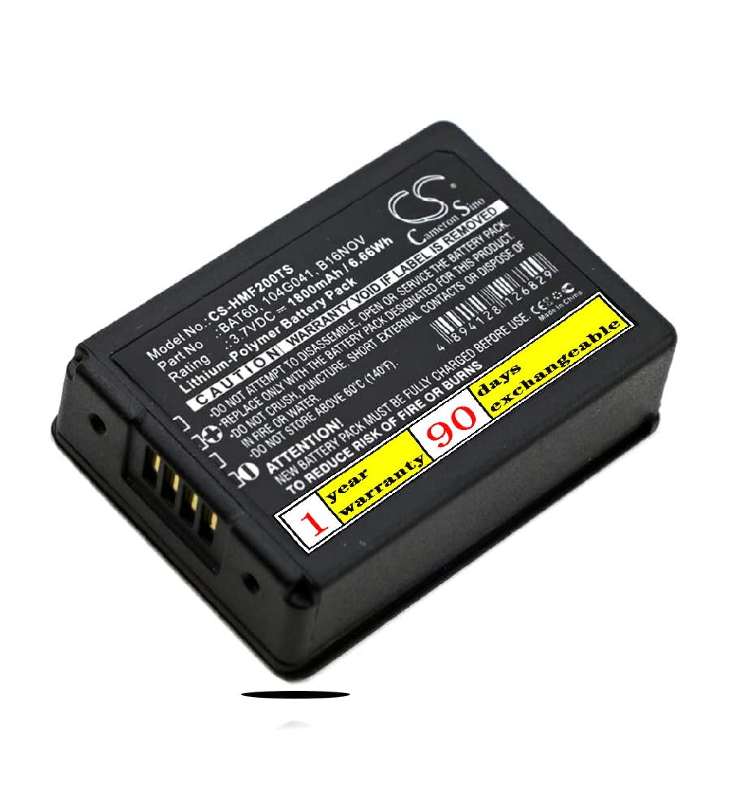 High-performance 3.7V BAT60 Replacement Battery for Clear-Com FreeSpeak II - 1800mAh | International Shipping Available - Buy Online on GoSupps.com