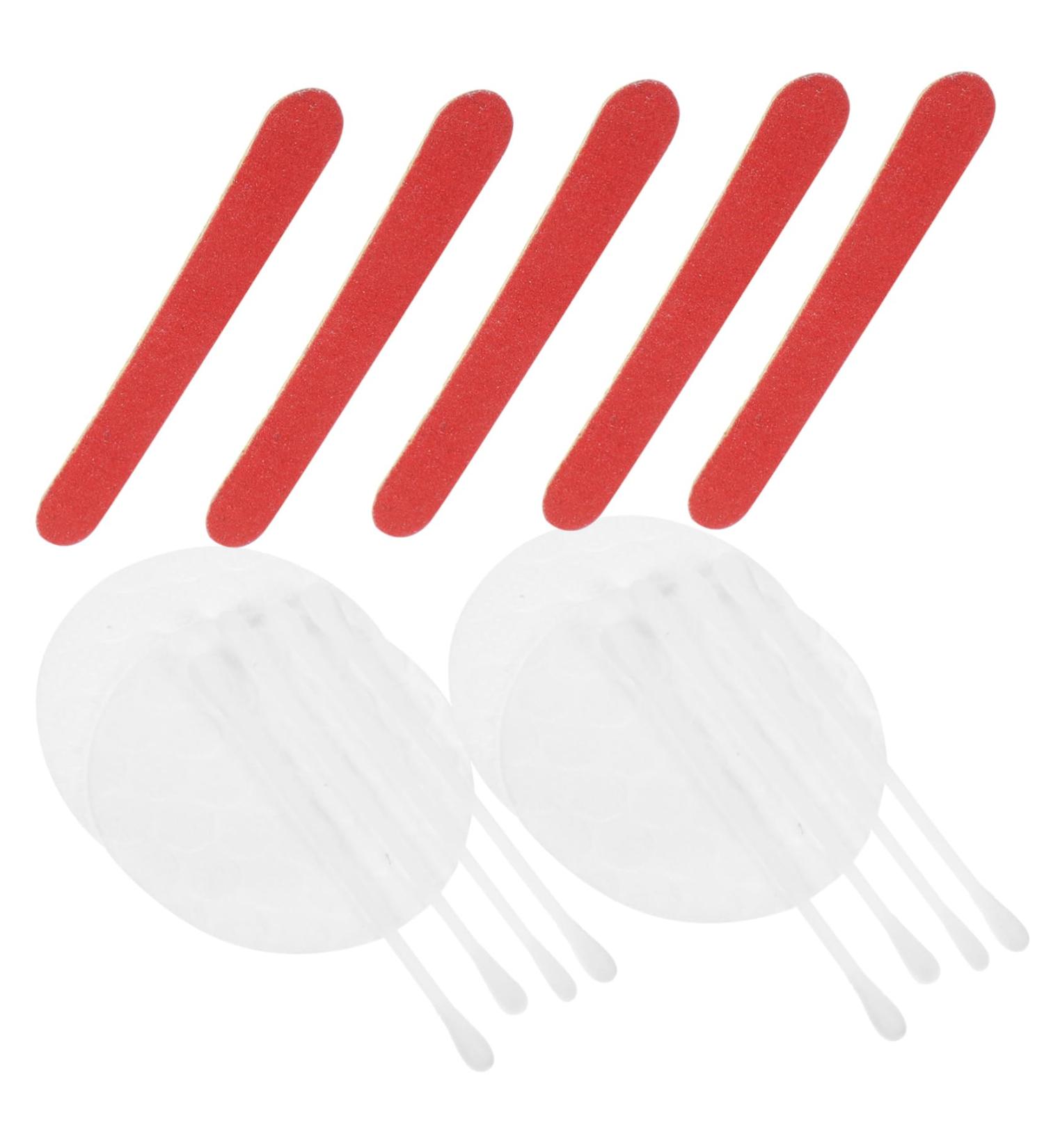 FRCOLOR 20 Gellae Nails Stickers Kit & Travel Size Makeup Remover Pads | Eco-Friendly Cosmetic Cotton Pads & Nail Tools - Buy Online on GoSupps.com