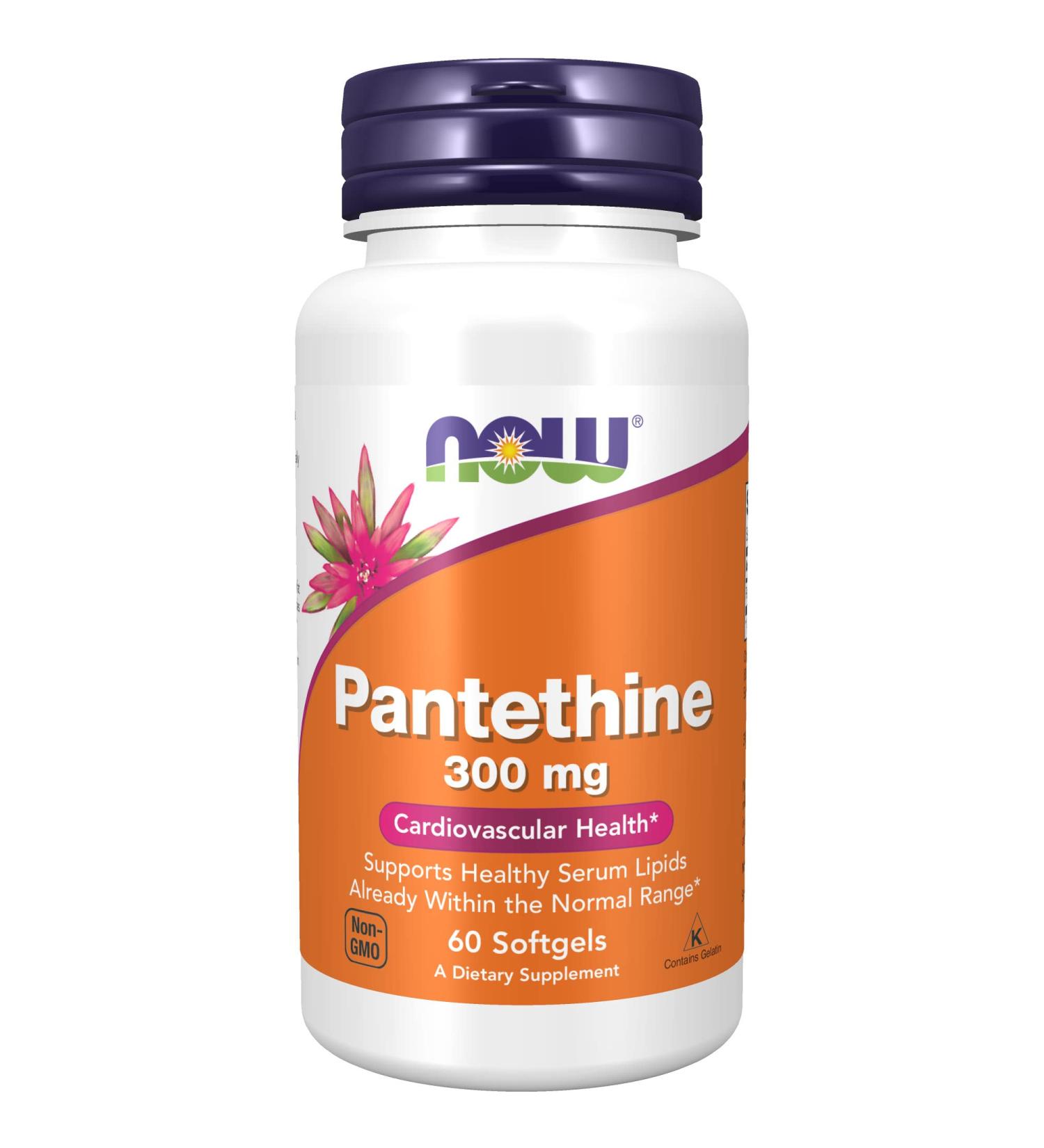 Now Foods Pantethine 300 mg - 60 Softgels for Energy & Metabolism Support - Buy Online on GoSupps.com