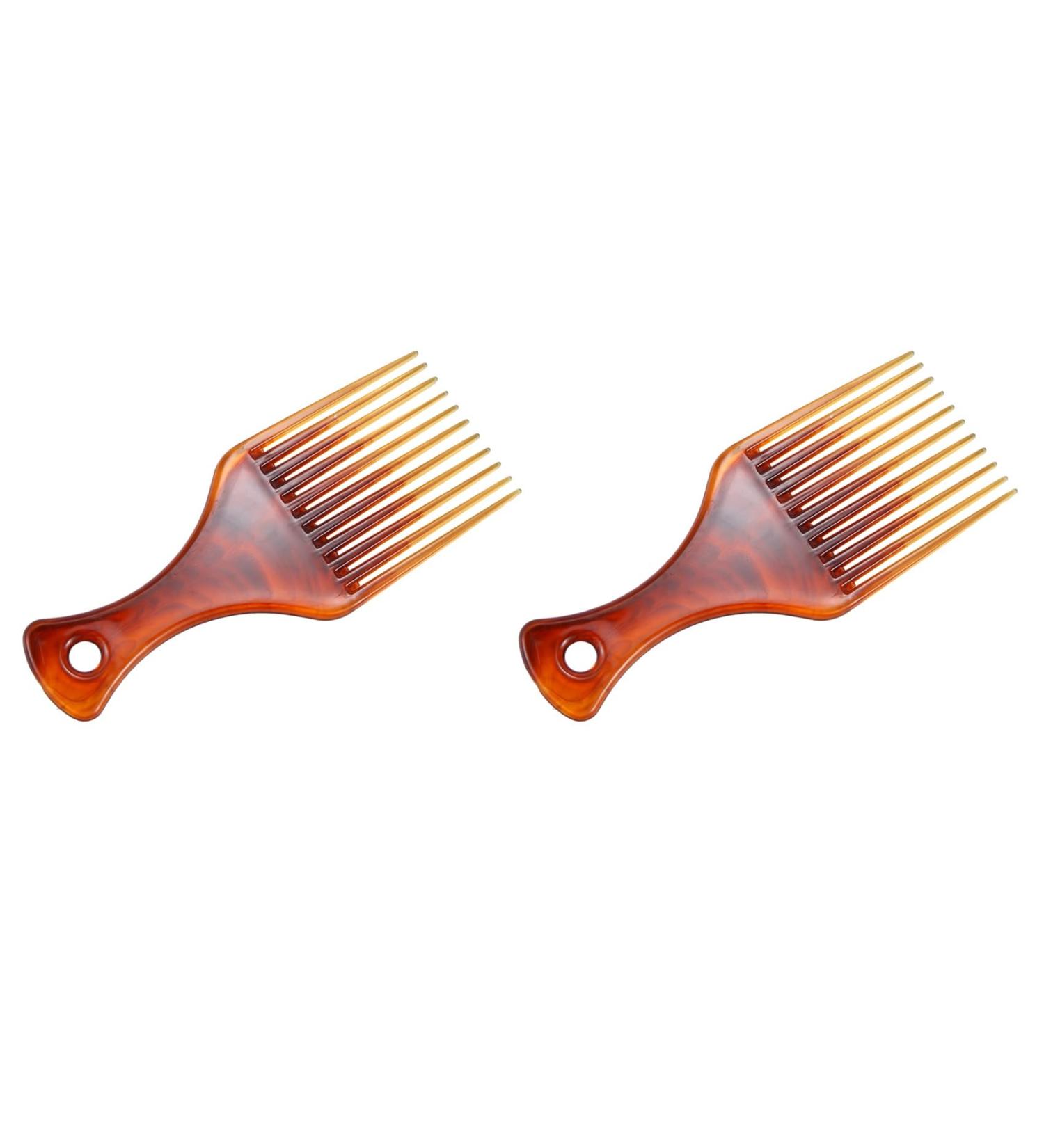 LIZZOT 2X Hair Comb Hair Fork Comb Insert Hairdressing Curly Hair Brush Comb Hairbrush Styling Tool for Men & Women - Buy Online on GoSupps.com