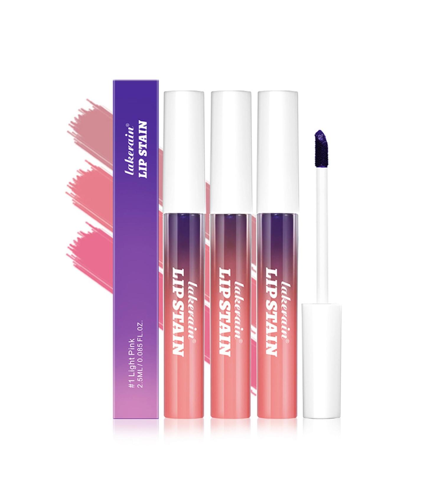 Long-Lasting Waterproof Peel Off Lip Stain | 3 Colors Matte Liquid Lipstick & Nude Lip Gloss | Non-Stick Cup Lip Makeup - Buy Online on GoSupps.com