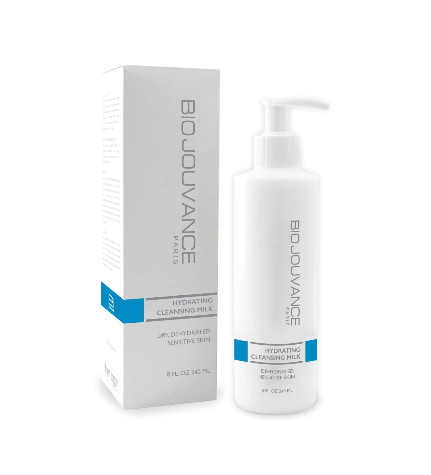 Hydrating Cleansing Milk 8oz | Gentle Face Wash & Makeup Remover for Normal/Dry/Sensitive Skin | Daily Facial Care | Made in France - International Shipping Available - Buy Online on GoSupps.com