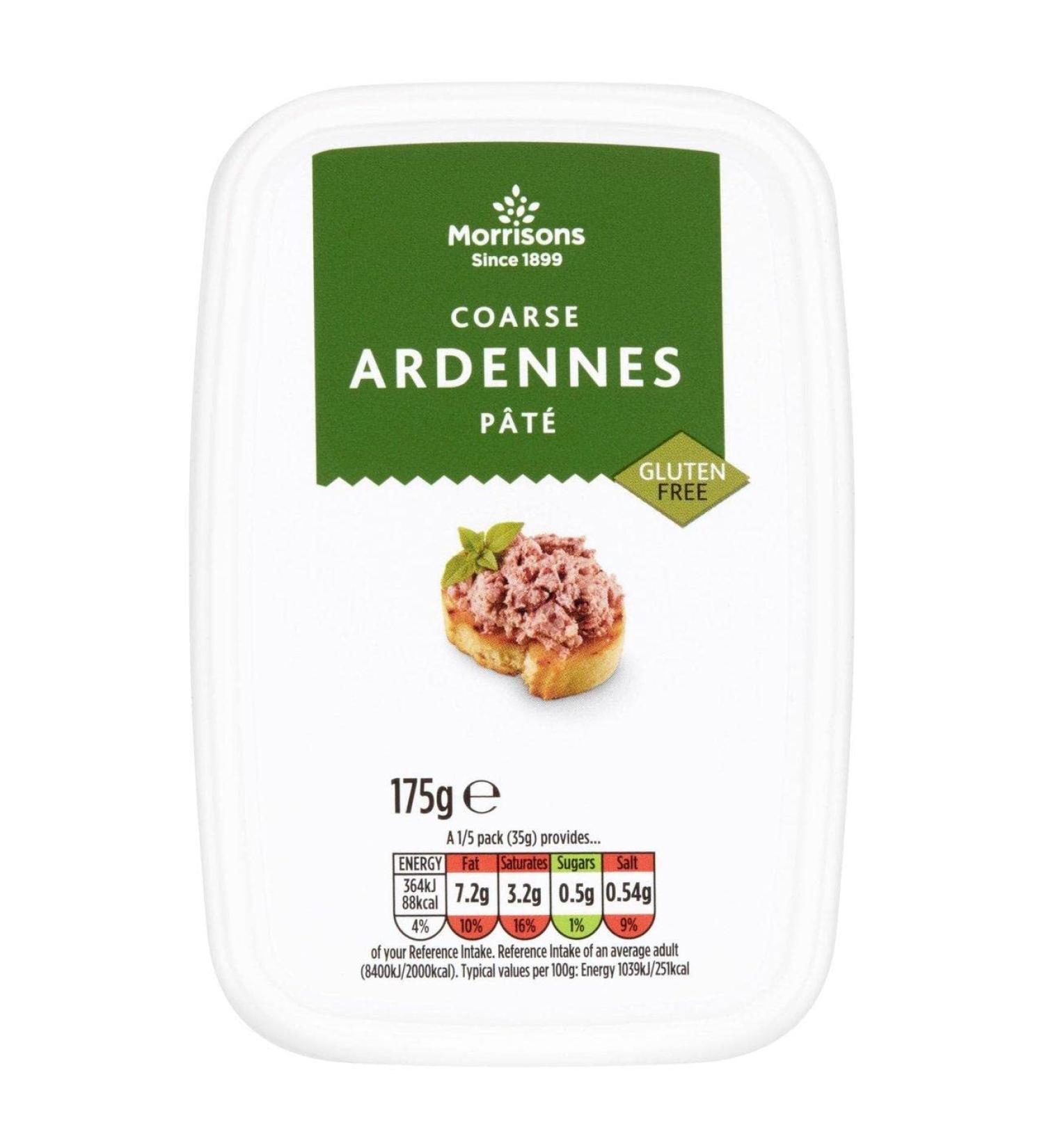 Morrisons Coarse Ardennes Pate 175g - Buy Online on GoSupps.com