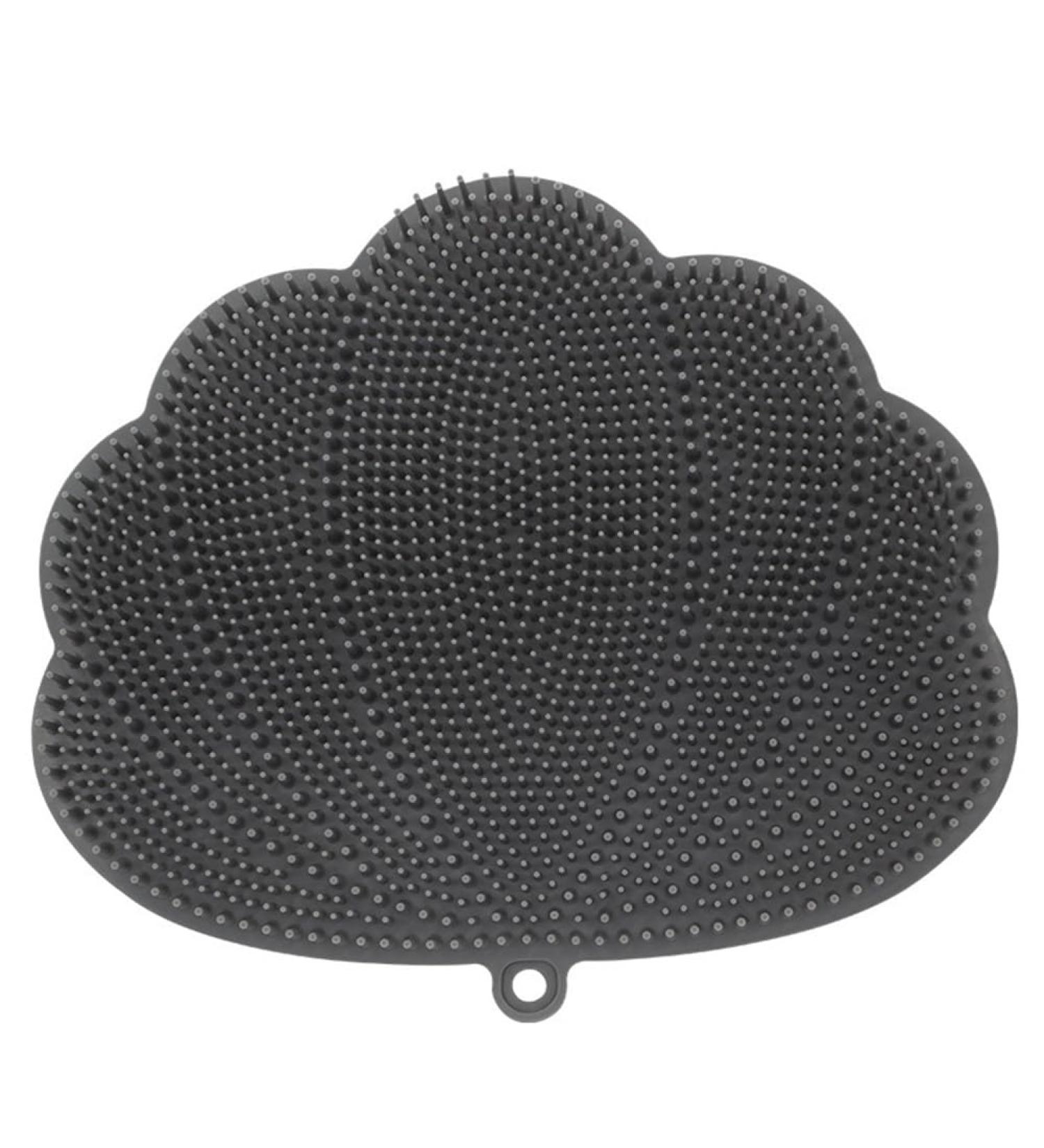 zabeto Wall-Mounted Hands-Free Back and Foot Scrubber with Suction Cups - Deep Clean and Exfoliate in The Shower Black Easy to Use 30 X 25.5cm - Buy Online on GoSupps.com