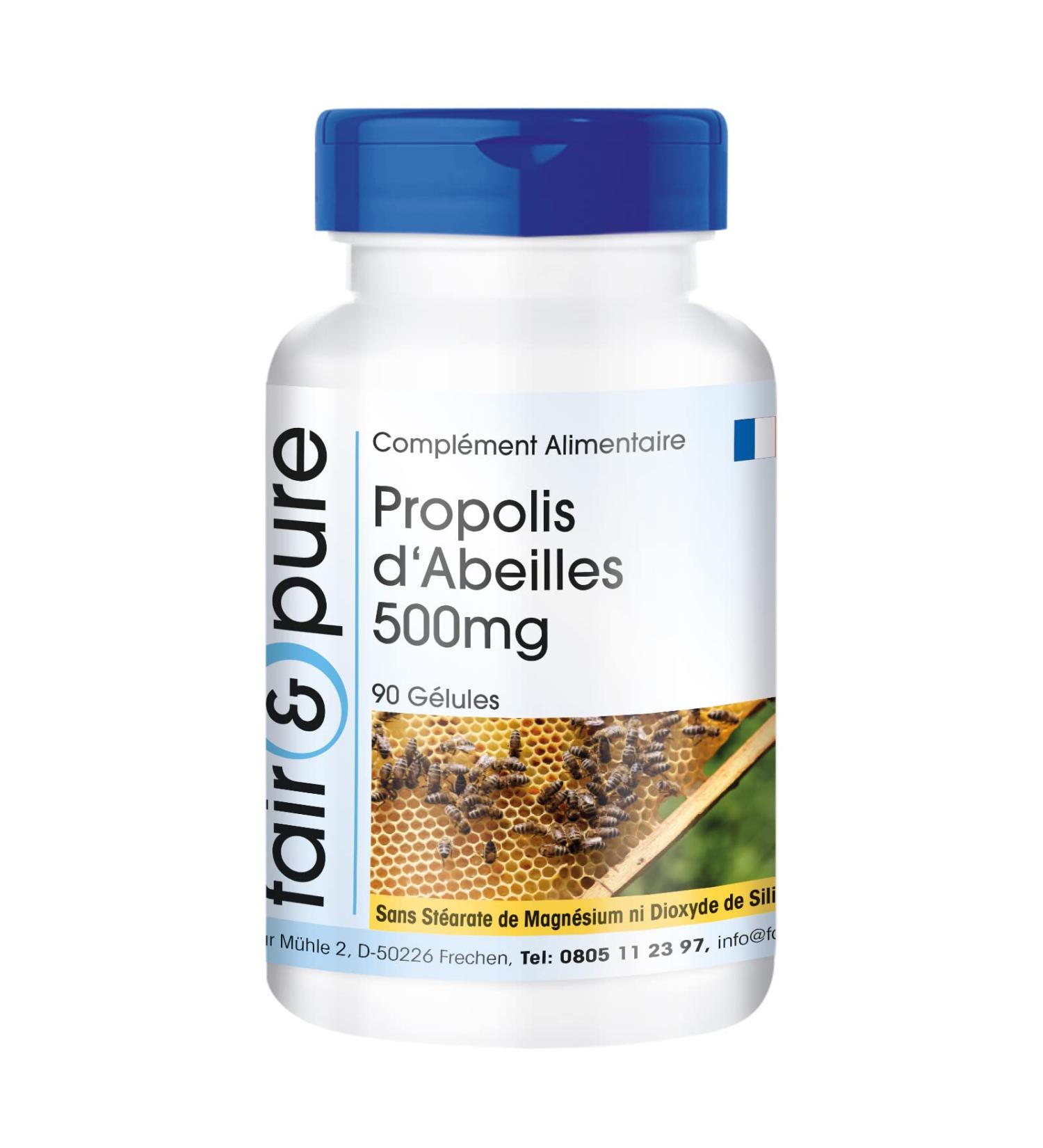Fair & Pure - Bee propolis 500mg - rich in flavonoids and procyanidins - 90 capsules - Buy Online on GoSupps.com