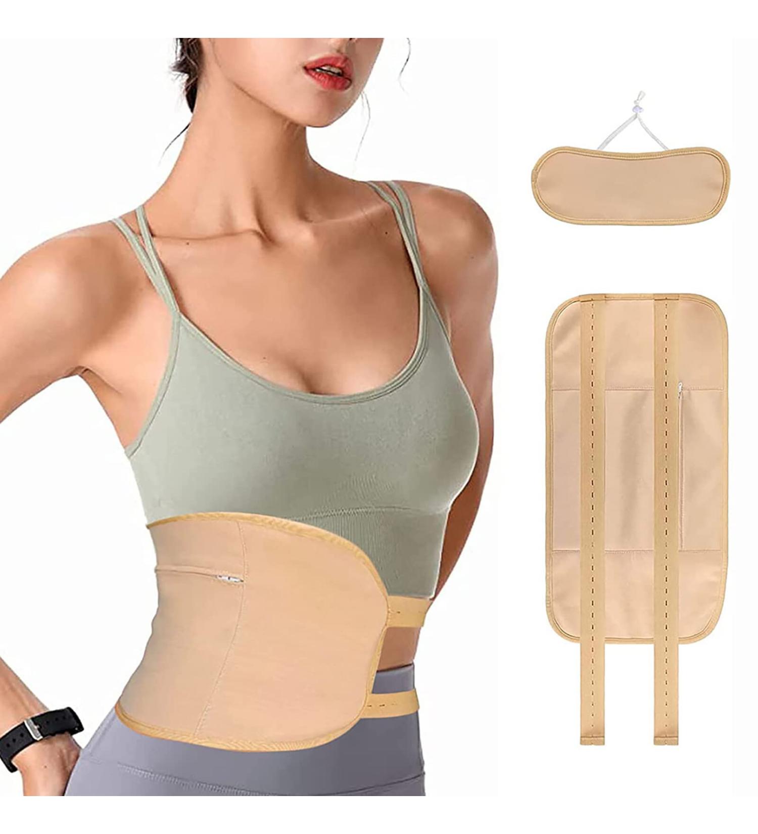 Yuehuamech 2pcs Reusable Organic Cotton Castor Oil Pack - Waist & Neck Wrap for Liver Detox Abdominal Relief & Sleep - Khaki - Buy Online on GoSupps.com