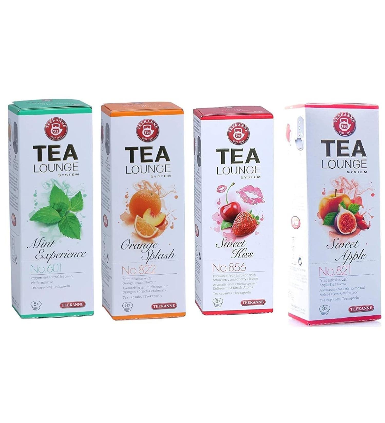 Th i re Tealounge Capsules de th aux fruits 80 capsules 5 vari t s (5 x 16 pi ces) Capsules de th  - Buy Online on GoSupps.com