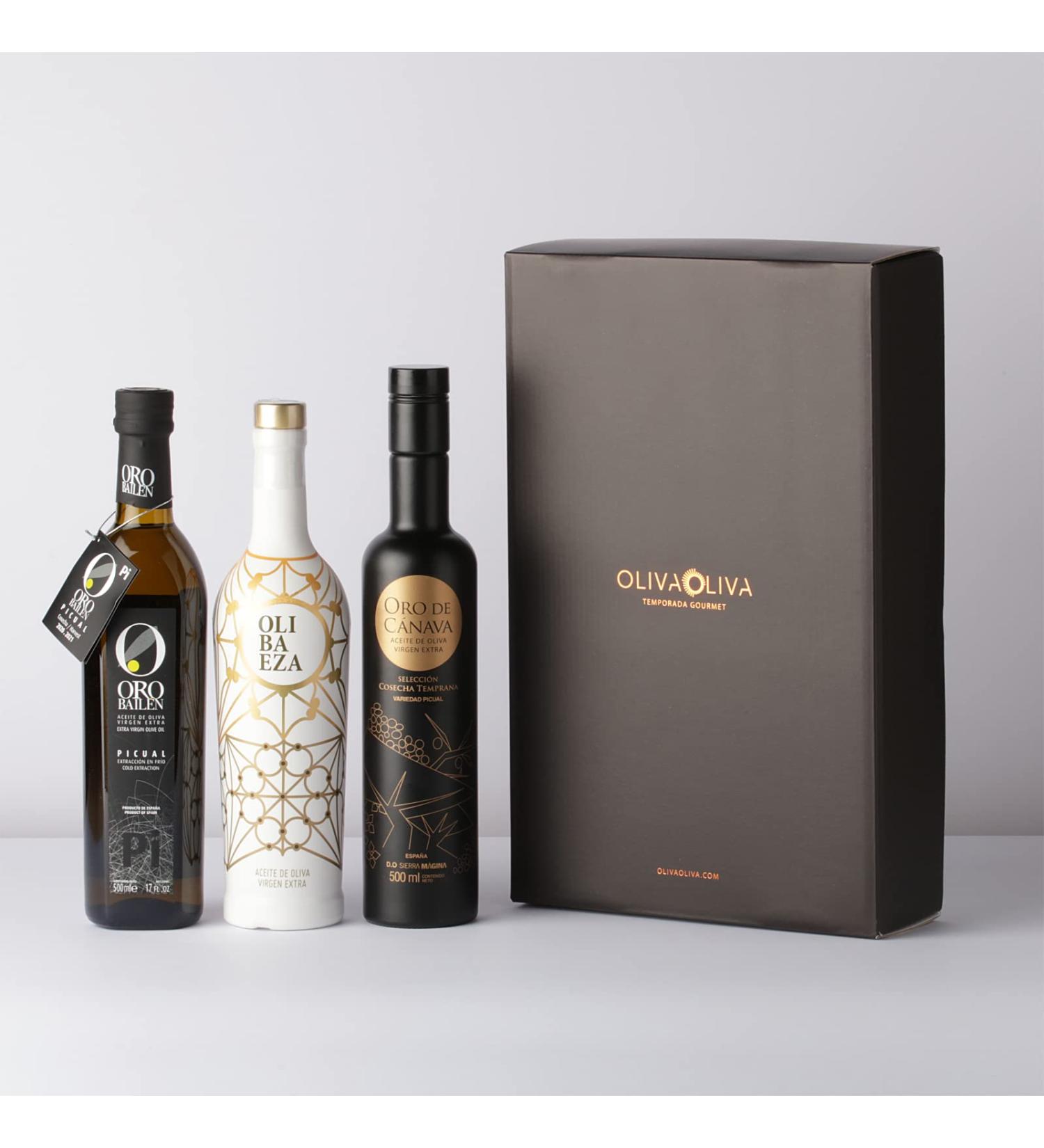 The best Extra Virgin Olive Oils in the world (Ja n Selecci n 2021) - Pack of 3 bottles of 500 ml (Cardboard gift box) - Buy Online on GoSupps.com