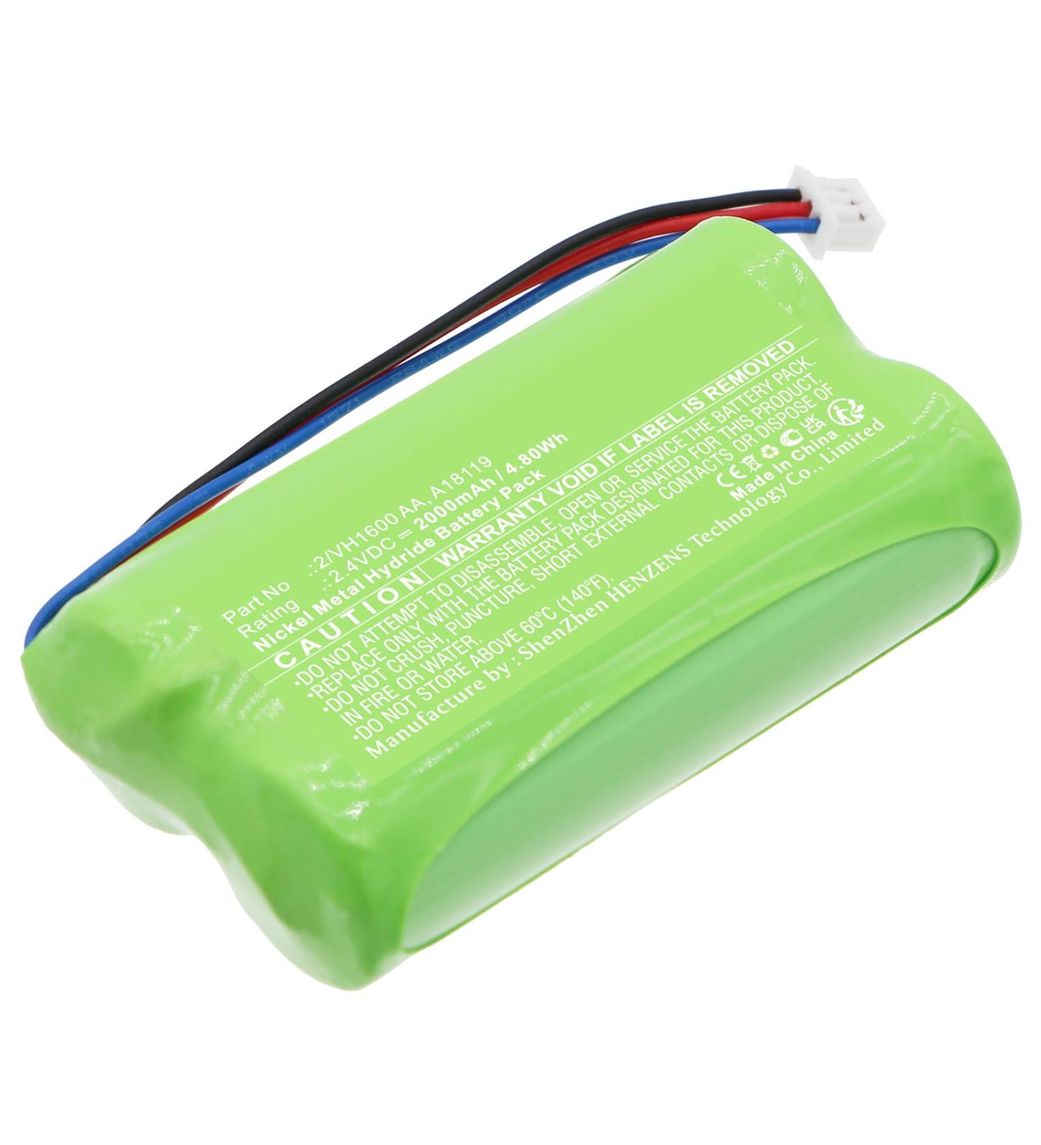 Synergy Digital Remote Start & Entry Systems Battery - Compatible with Raymarine 2/VH1600 - Ni-MH 2.4V 2000mAh Replacement for A18119 - Buy Online on GoSupps.com