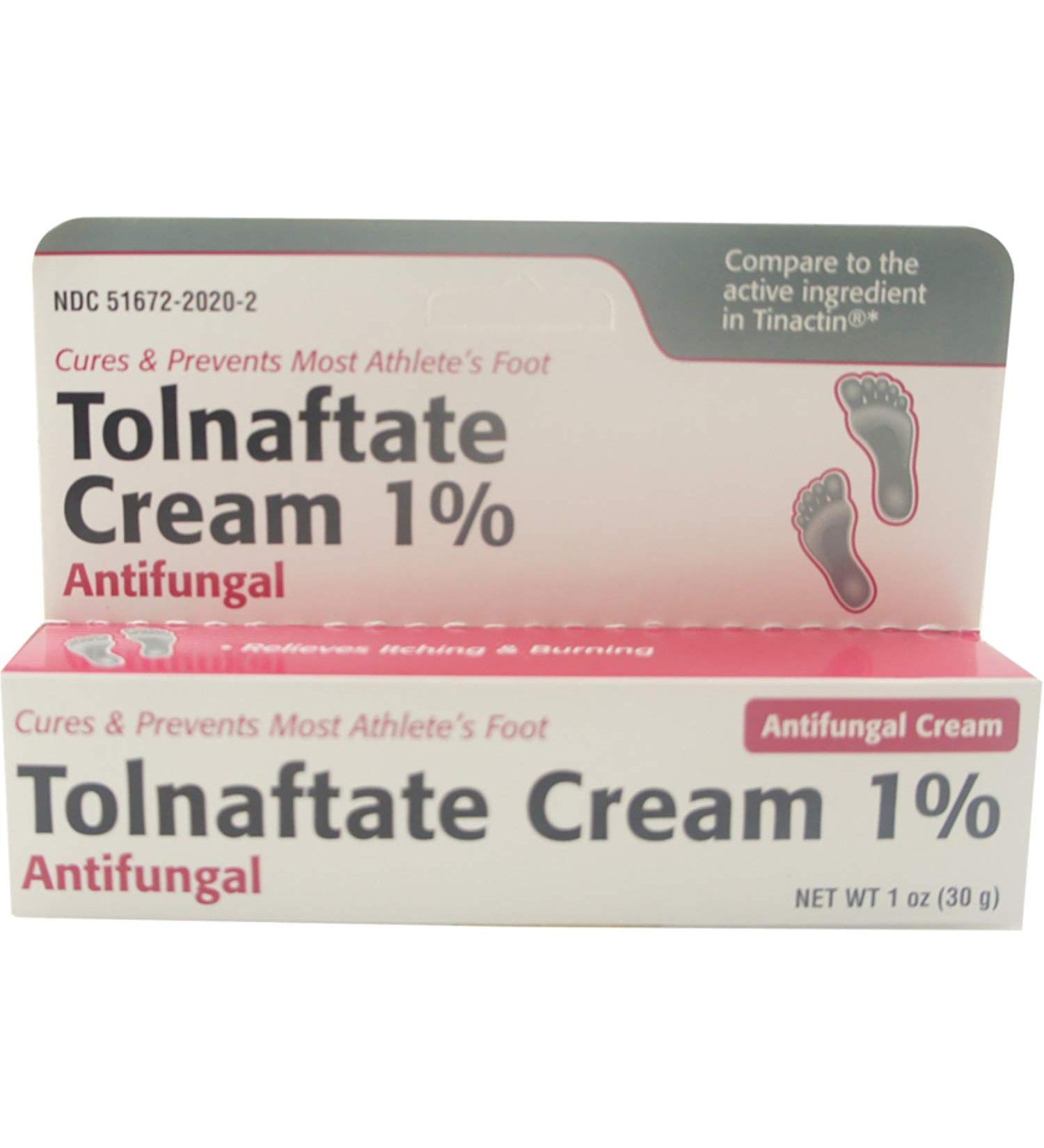 Taro Tolnaftate 1% Antifungal Cream 1 oz (Pack of 2)