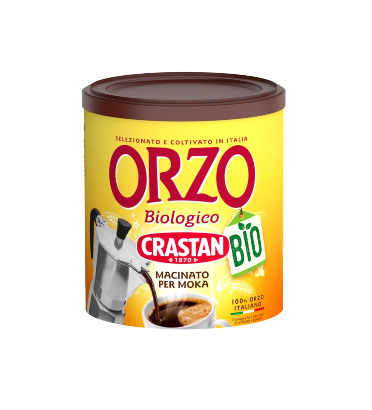 Crastan Roasted and Ground Barley for Moka - Espresso - Organic Farm Infusion - 1 x 400g Jar - Buy Online on GoSupps.com