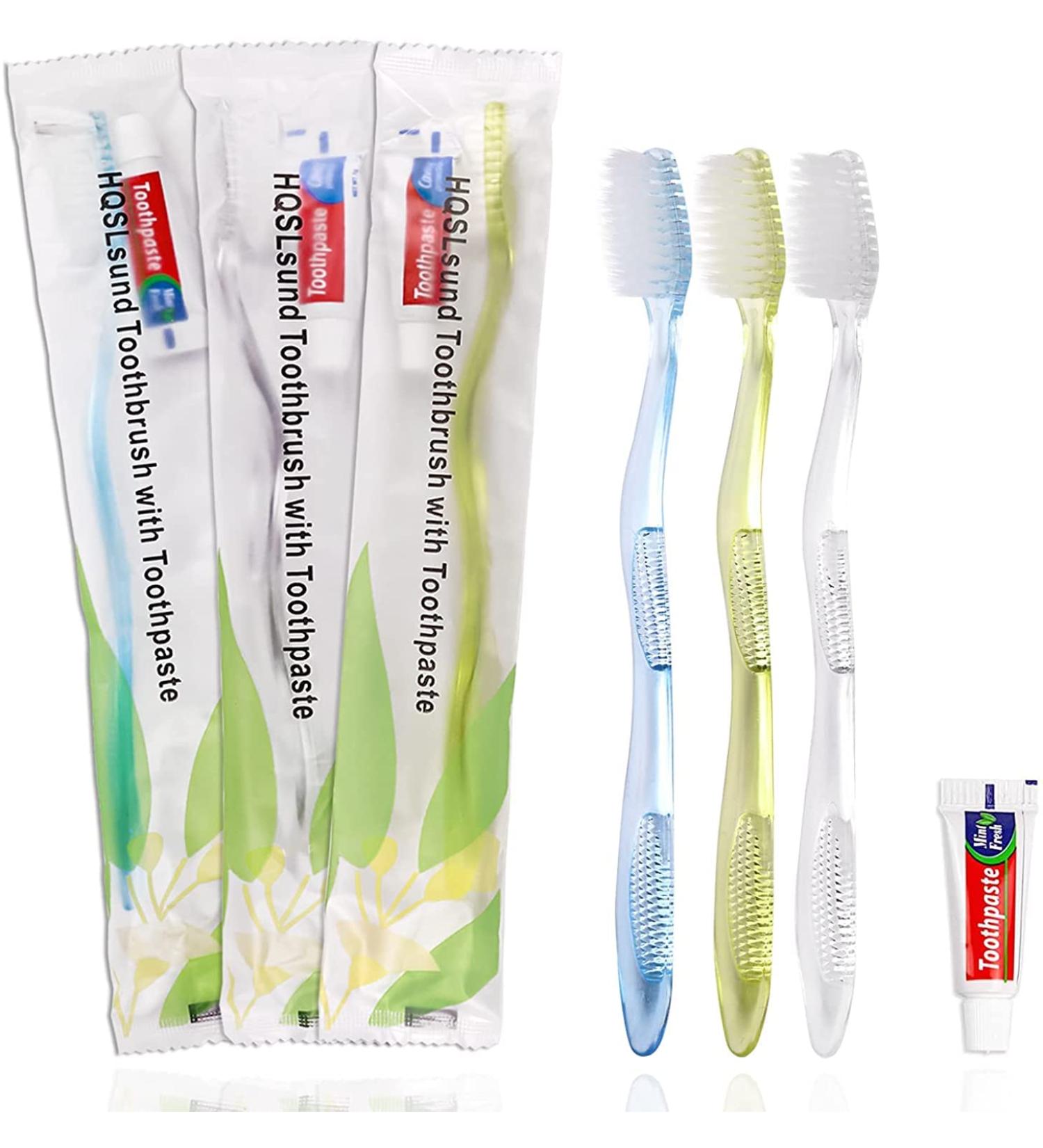 120 Pack Disposable Toothbrushes with Toothpaste - Soft Bristles Individually Packed for Travel & Hygiene - Buy Online on GoSupps.com