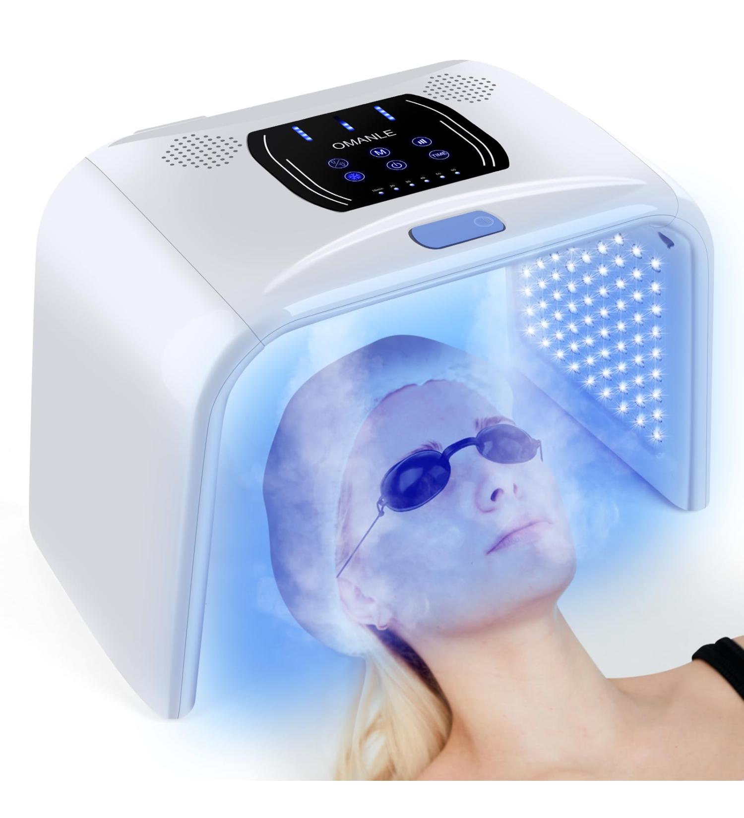 7 in 1 LED Light Therapy Face Mask | Home Skin Care Device with Spray Function | Best Red Light Therapy for Face Neck & Body - Buy Online on GoSupps.com