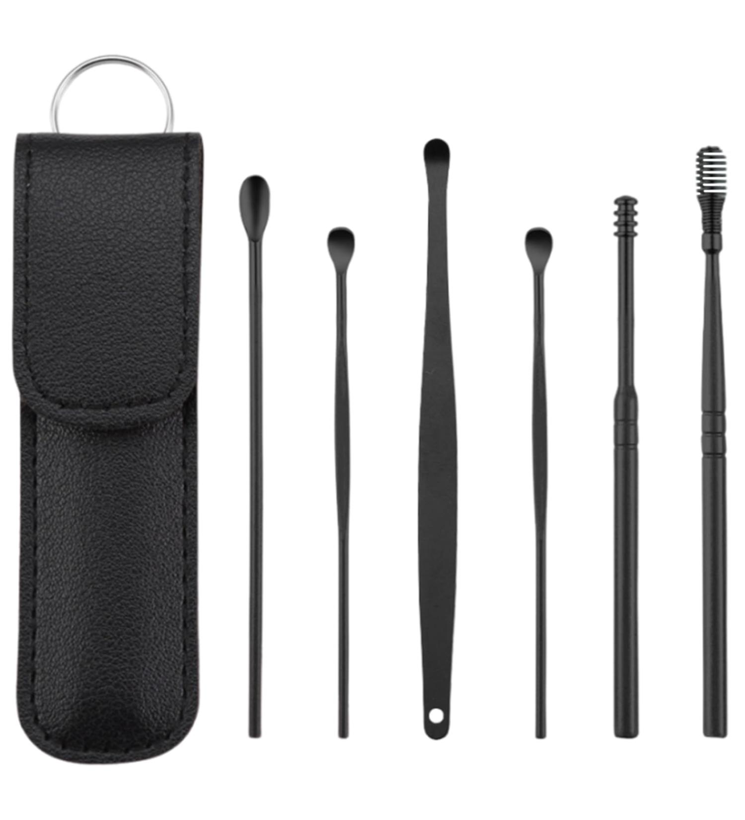 Ear Cleaning Kit Ear Wax Cleaner 6PCS Earwax Removal Kit with Storage Sleeve Painless Ear Picks Easy to Use Stainless Steel Ear Cleansing Tool Set for Relaxing Massaging Ears - Buy Online on GoSupps.com