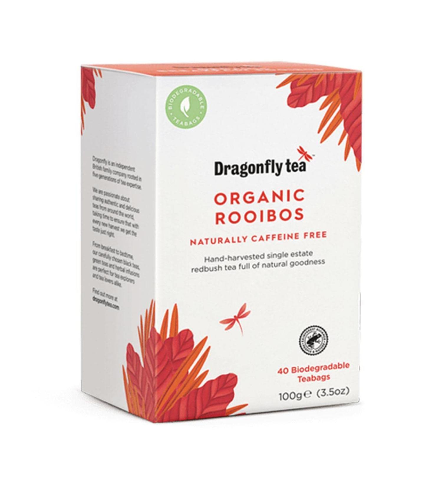 Dragonfly Rooibos Lot de 40 sachets pour petit-d jeuner bio