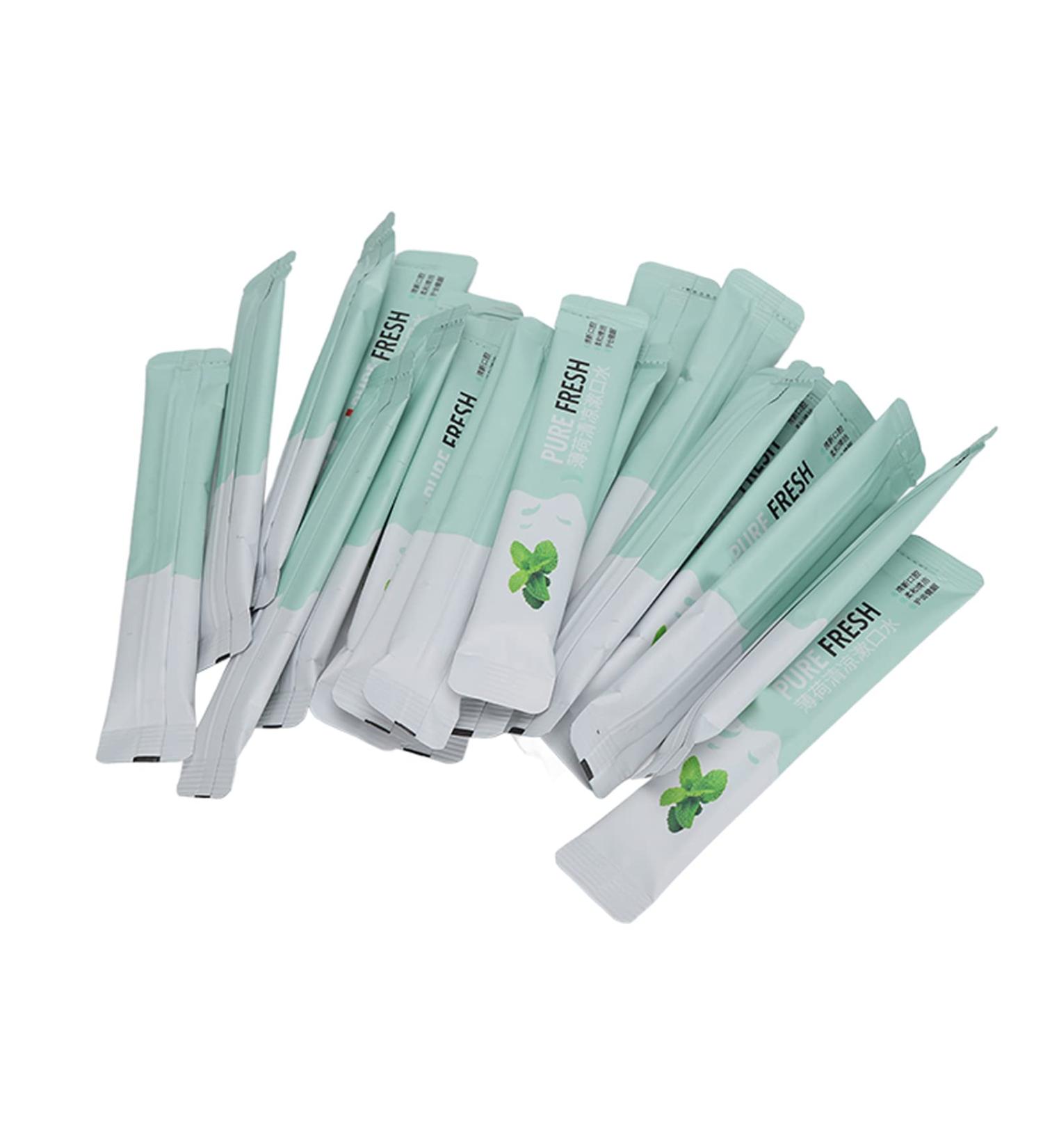 Portable Mint Mouth Water | Refreshing Breath | Travel Size Oral Care - 20 Individually Packaged | Safe & Mild Taste - Buy Online on GoSupps.com