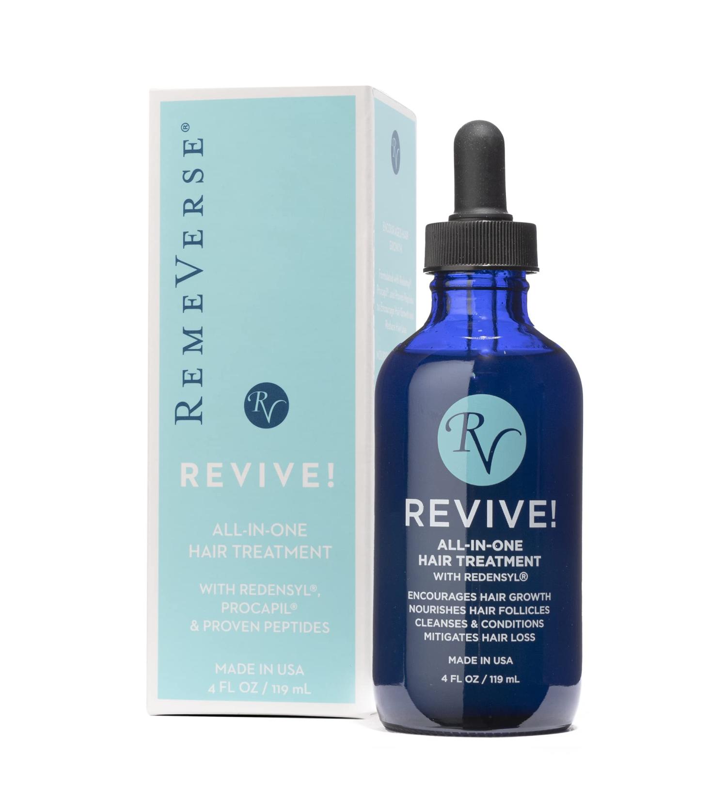 RemeVerse Revive Hair Treatment Serum | Redensyl Serum for Thinning Hair | Procapil, Peptides, DHT Blockers, Vitamins | Promotes Hair Growth | 4 Fl Oz - Buy Online on GoSupps.com