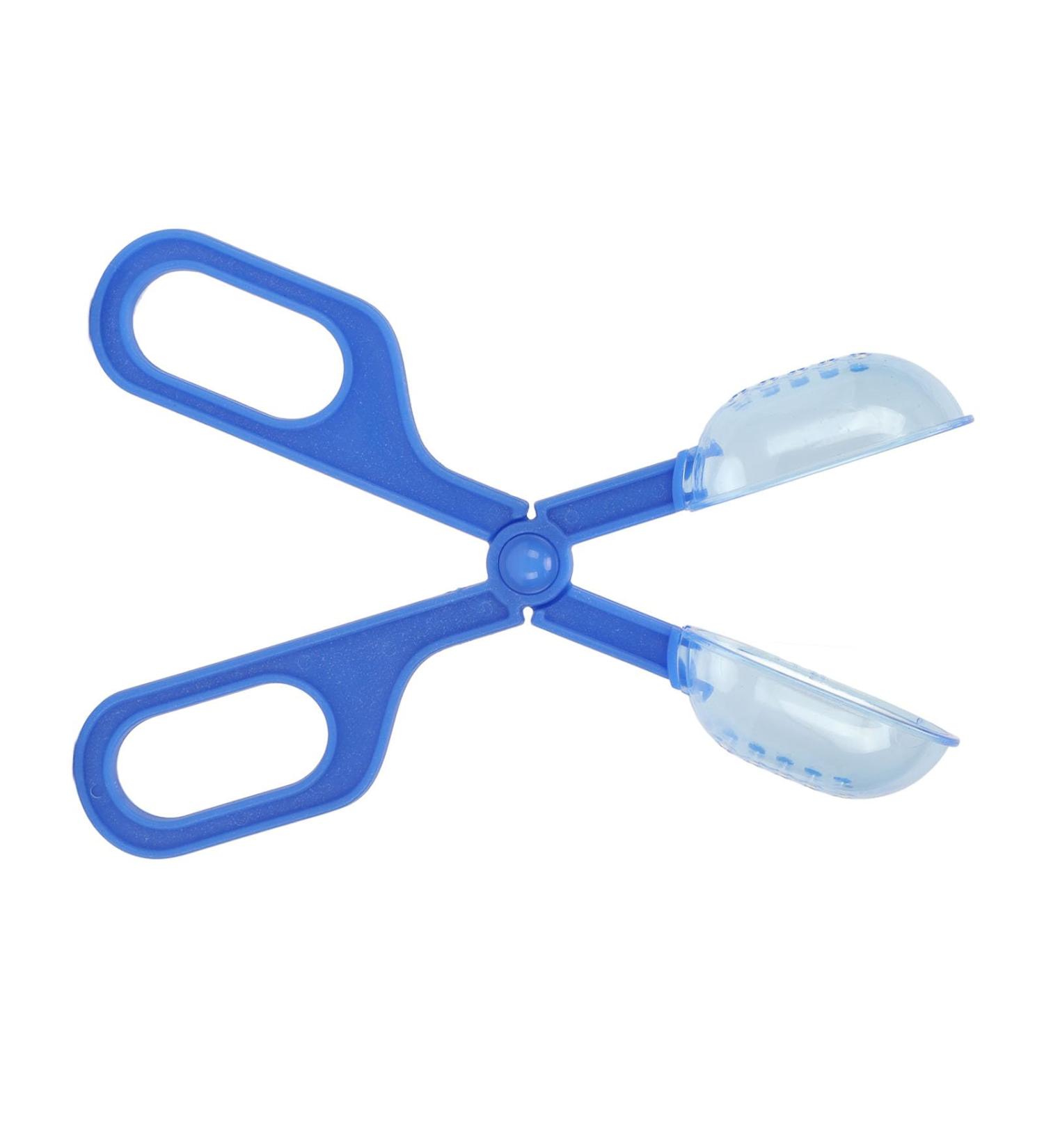 Multi-Purpose Reptile Feeding Clamp | Amphibian Terrarium Tool | Ventilated Fodder Collector - Blue - Buy Online on GoSupps.com