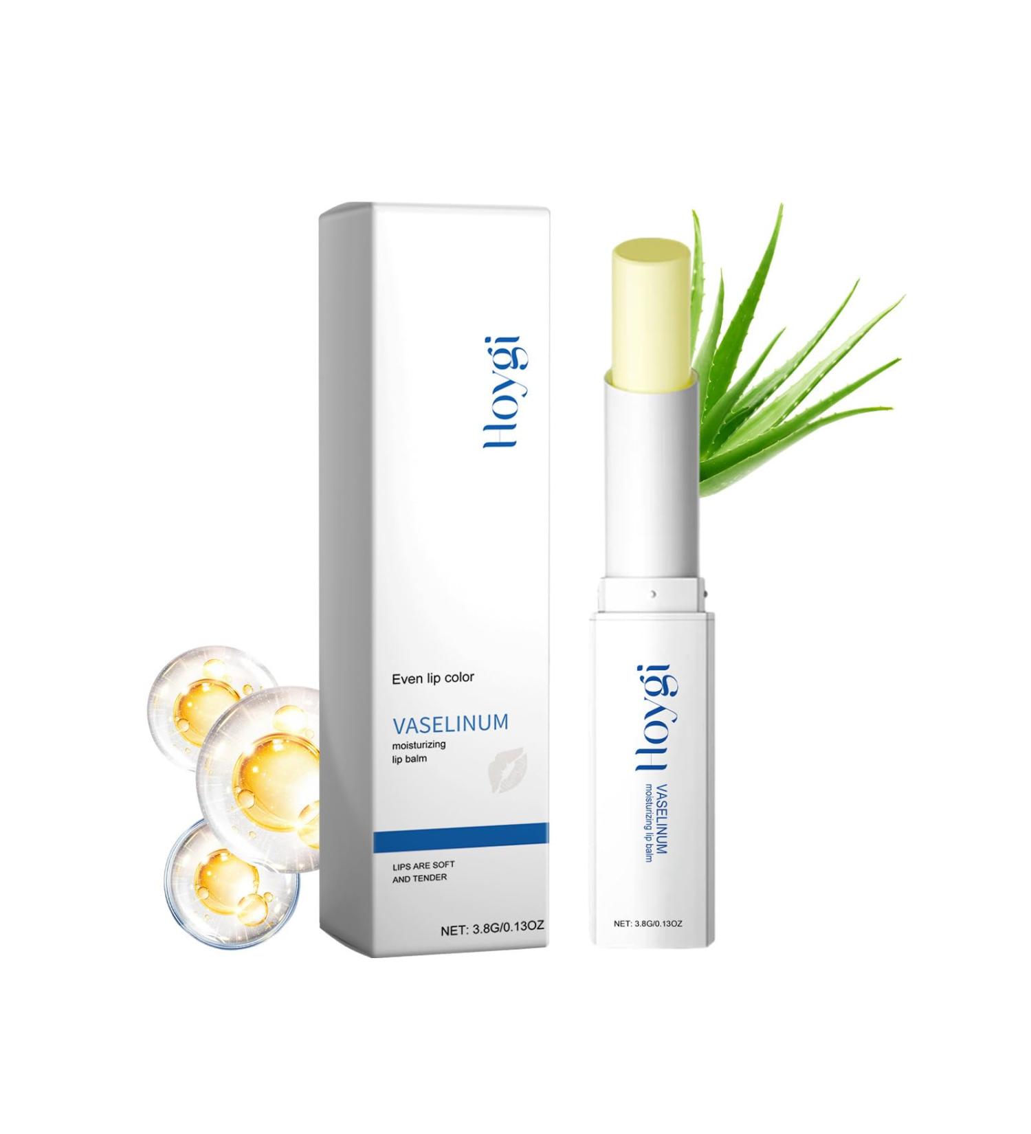 Moisturizing Lip Balm Repair Stick | Aloe Vera & Honey Formula for Dry Chapped Lips | 24HR Hydration with Vitamin B12 & Peony Extract (3.8g - Buy Online on GoSupps.com