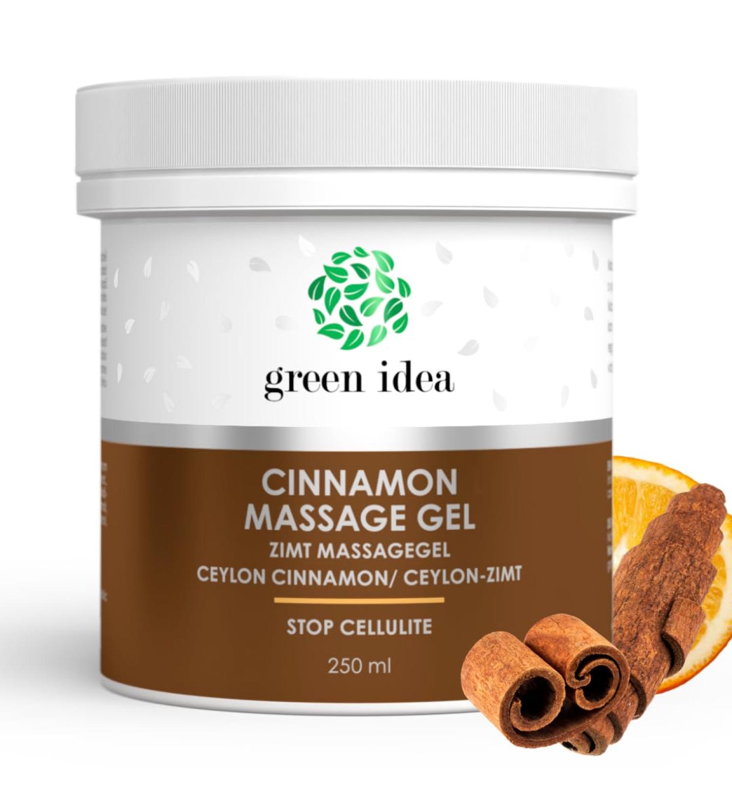 green idea Cinnamon massage gel against cellulite 250 ml - Buy Online on GoSupps.com