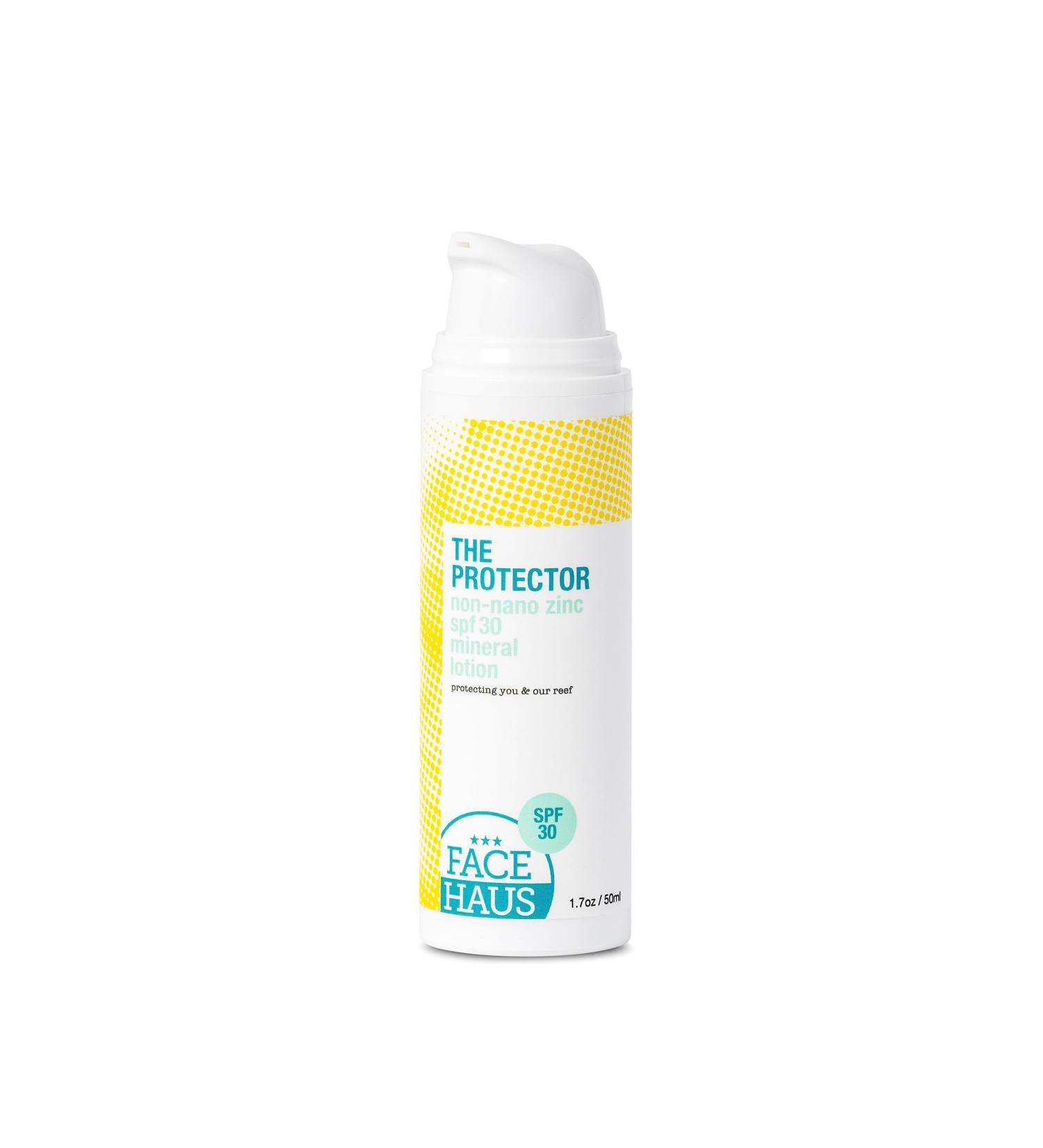 Face Haus The Protector SPF 30 Reef Safe Mineral Sunscreen Non-Nano Zinc Oxide - Buy Online on GoSupps.com