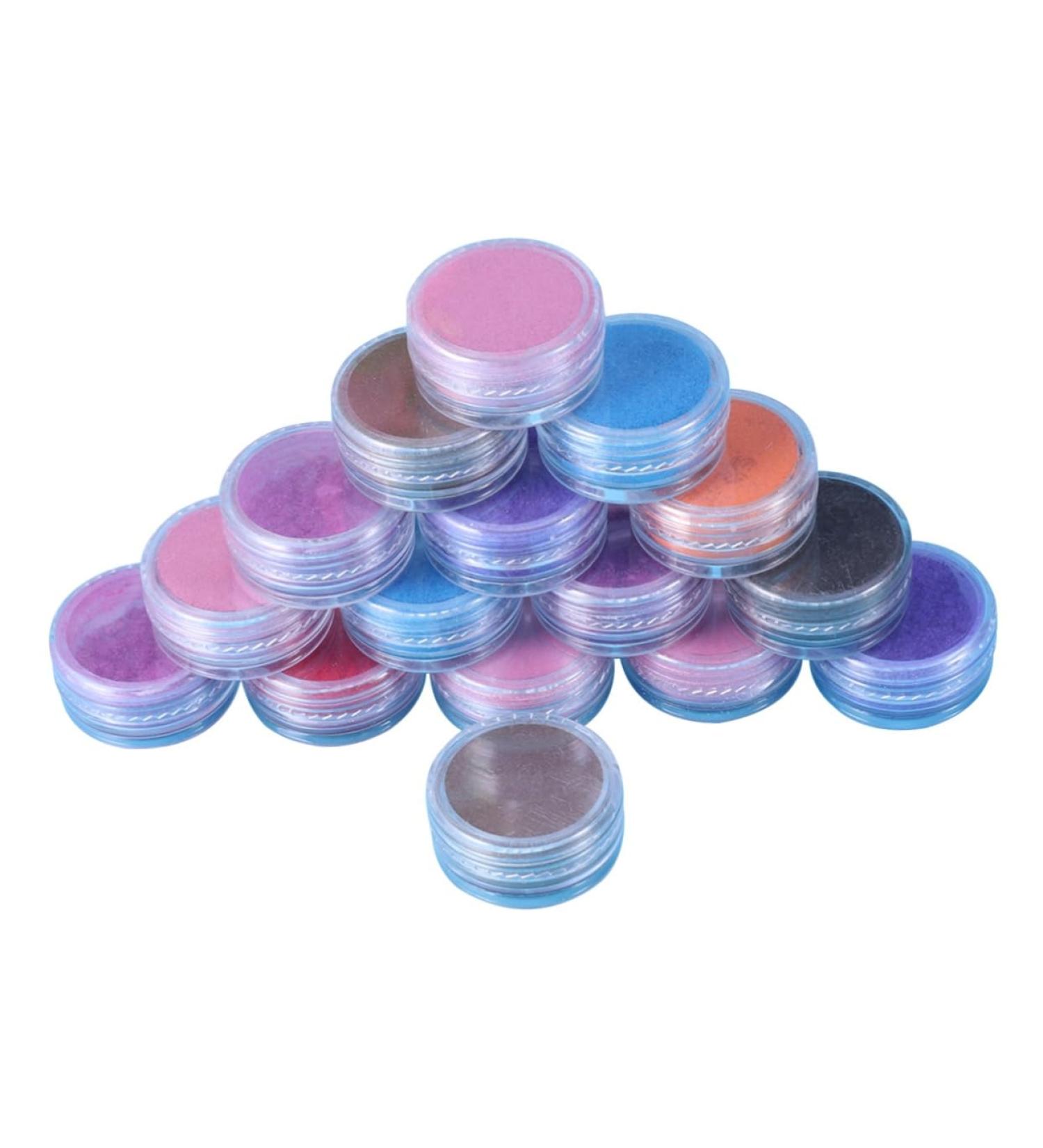 NUOBESTY Glitter Eyeshadow 16pcs Eye Shadow Glitter Pigment Eyeshadow Pigment Eyeshadow Powder Nail Powder Manual Glitter Powder - Buy Online on GoSupps.com