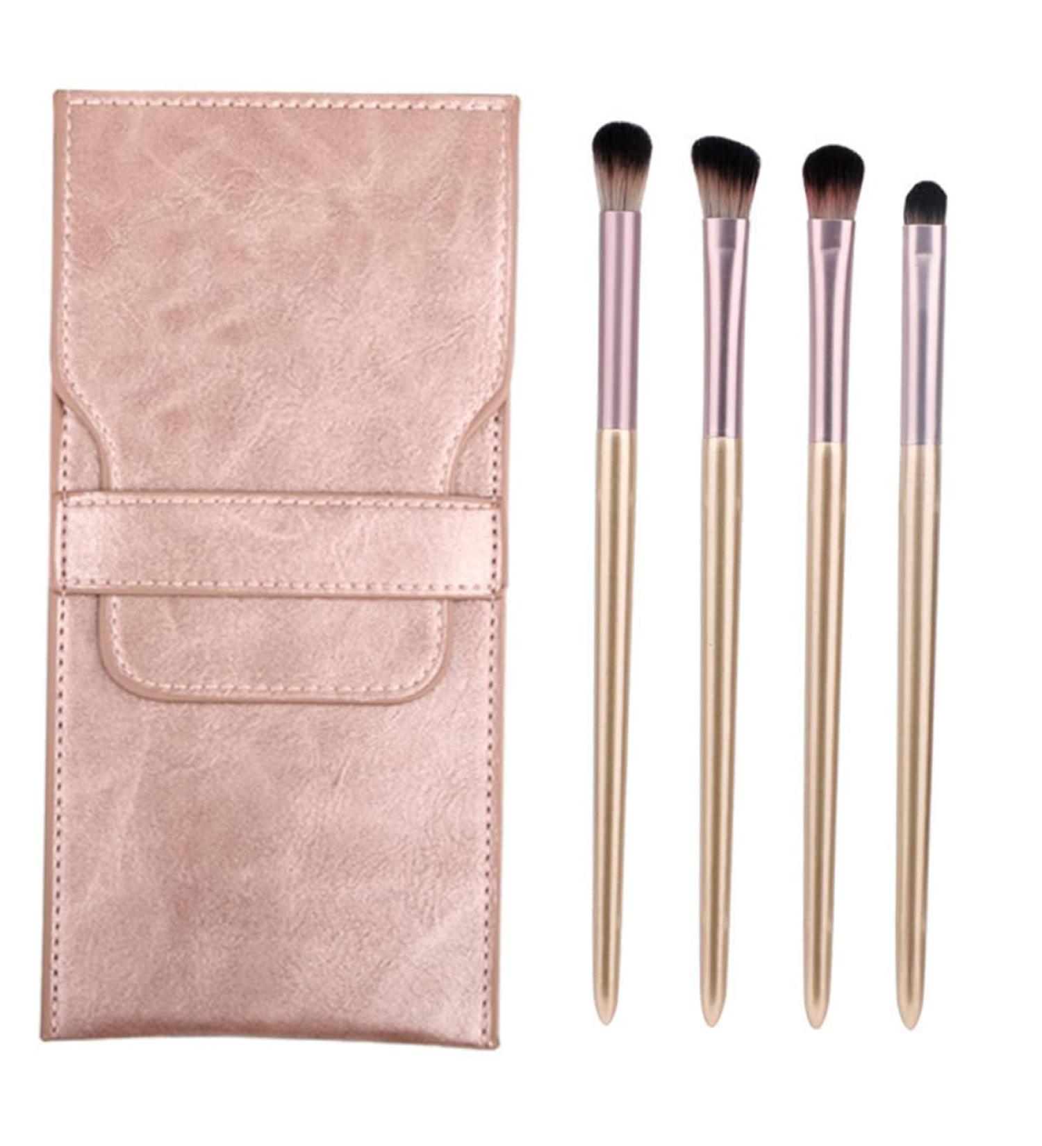 DRESSOOS 1 4pcs Eye Makeup Brushes Eye Makeup Brush Kit Highlighter Brush Mini Brush Artificial Fiber Pink - Buy Online on GoSupps.com