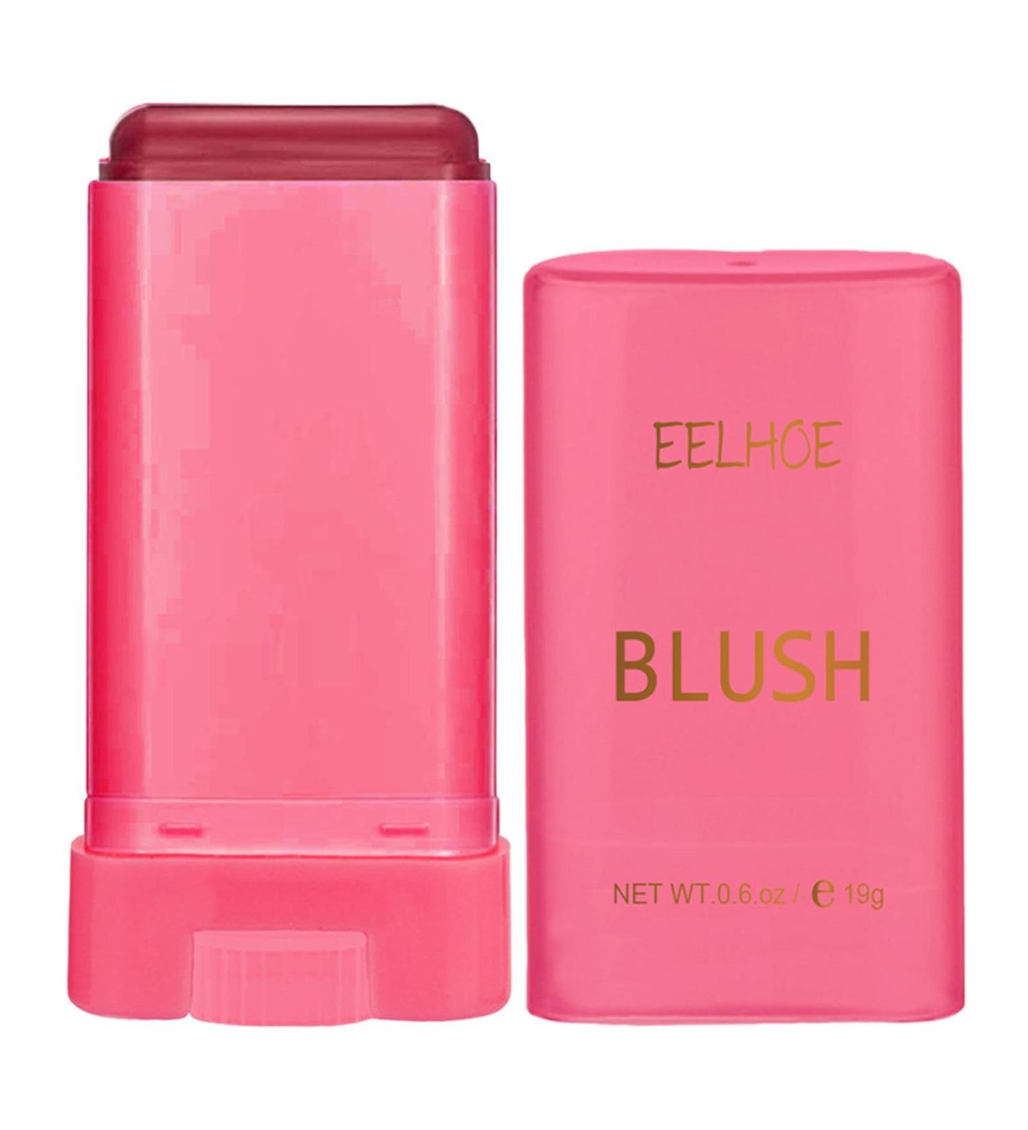 Travel Face Cream Blusher Stick - Creamy Makeup Solid Moisturizing Stick Cheeks Blusher - Long-lasting Hydrating Blusher Cheek Stick Cream Blusher for Face Cheek Red - Buy Online on GoSupps.com
