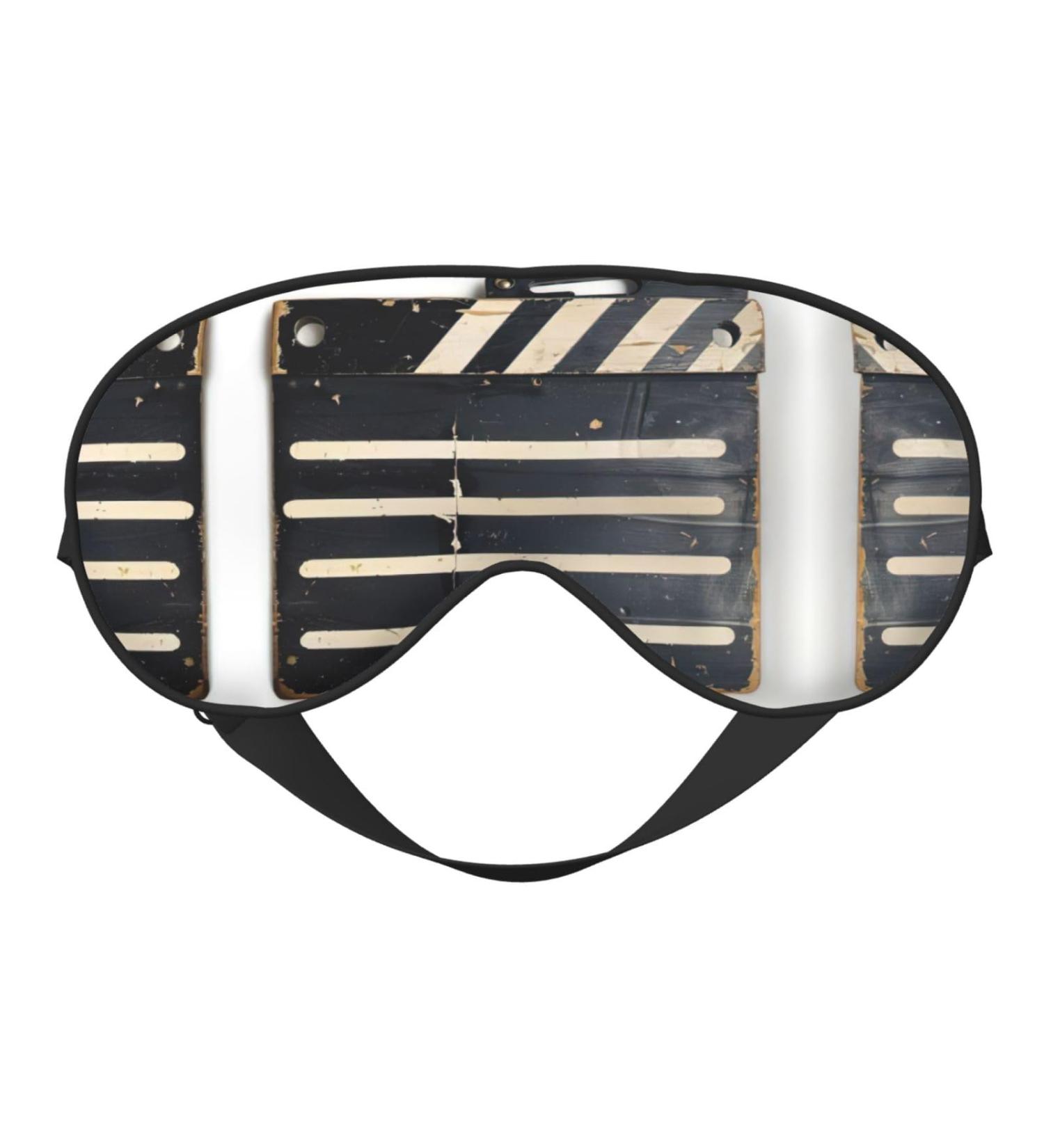 Classic Movie Clapboard Sleep Mask - Unisex Double-Sided Eye Mask for Sound Sleep & Skin Care - Buy Online on GoSupps.com