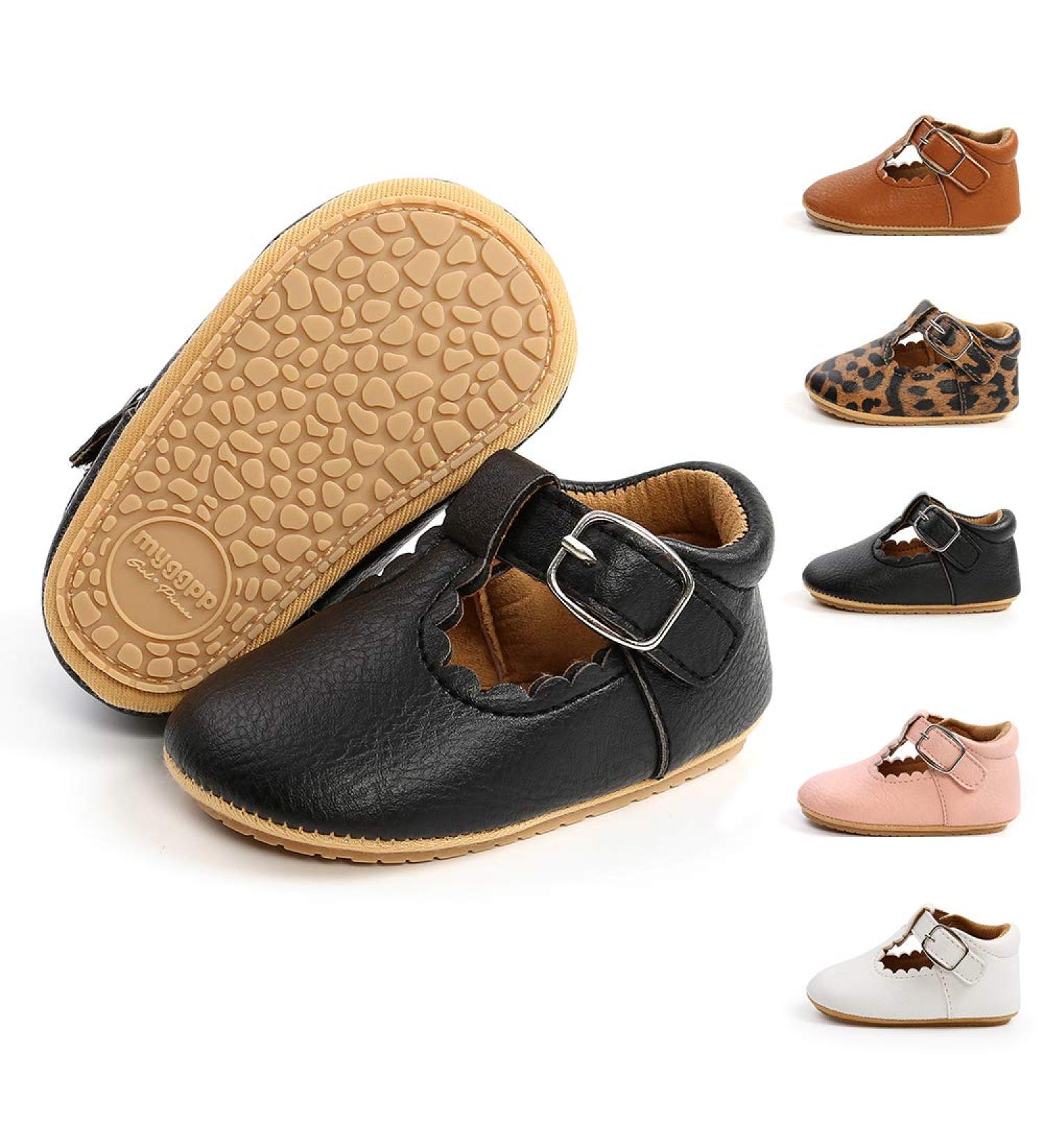 Sonsage Unisex Infant Oxford Shoes | Anti-Slip Baby Sneakers 0-6 Months | Soft Rubber Sole | Black - Buy Online on GoSupps.com